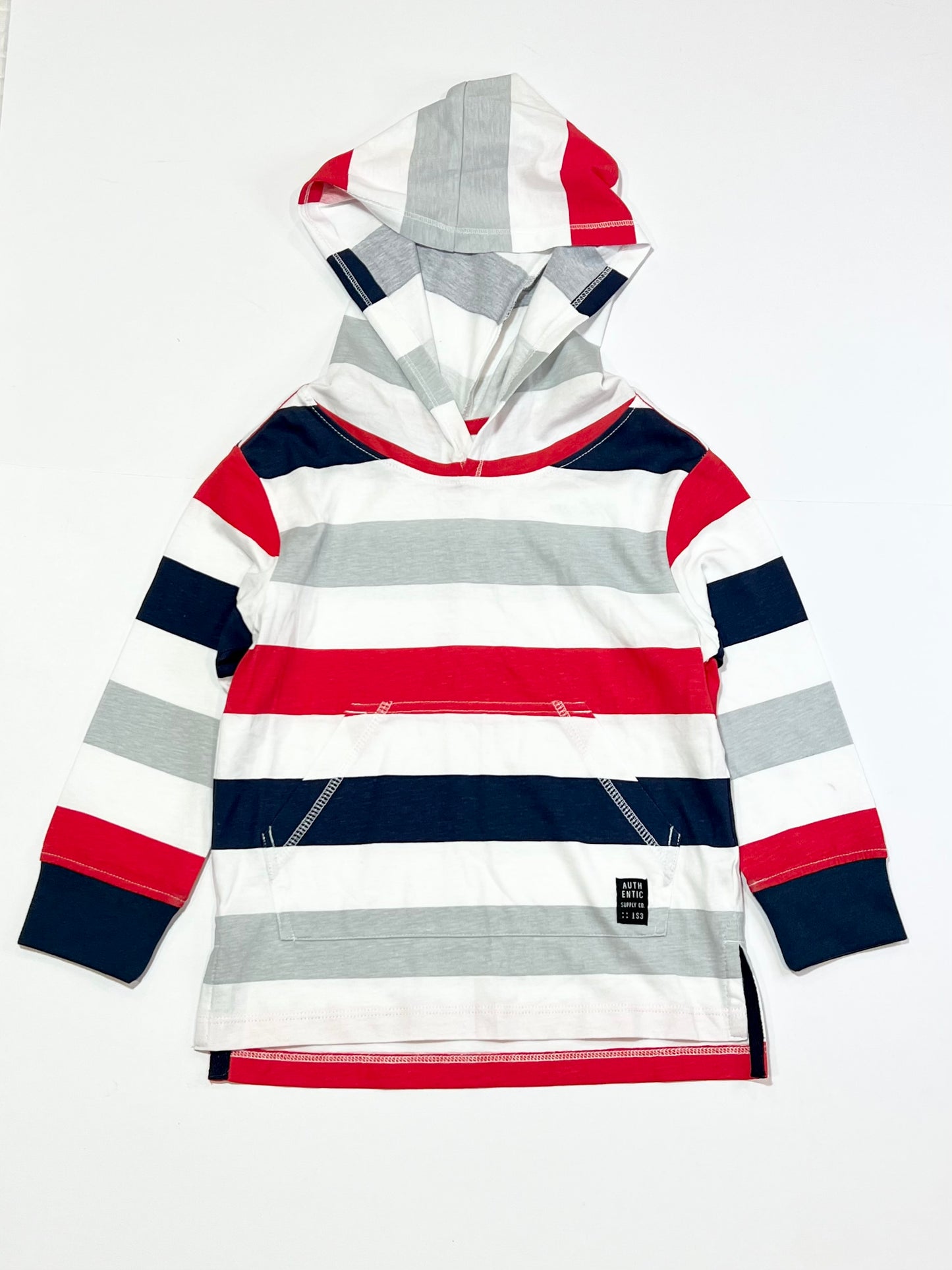 Striped hooded top - Size 3