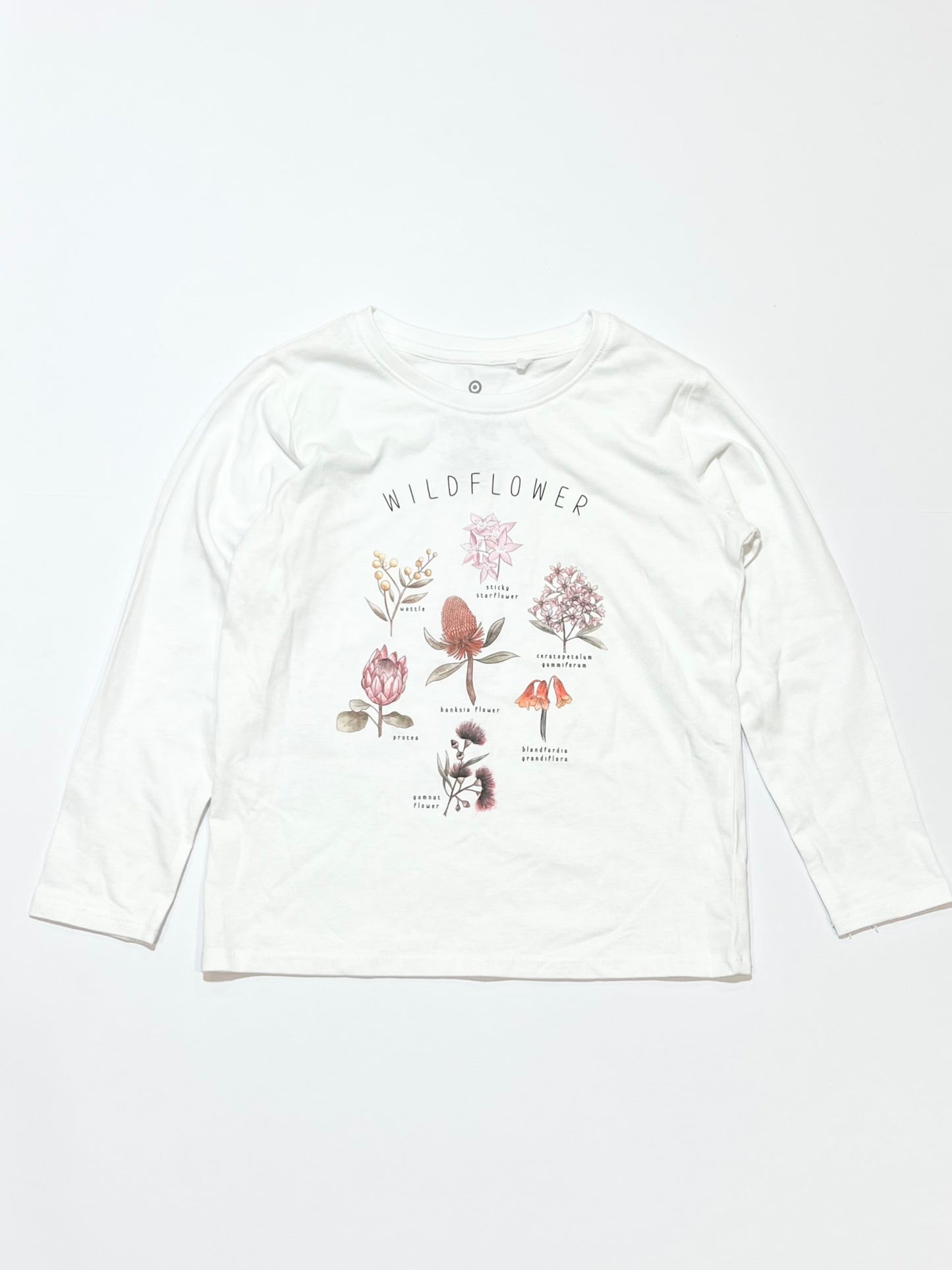 White wildflower top - Size 4