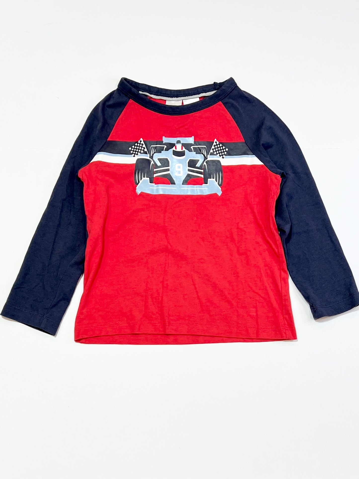 Red race car top - Size 3