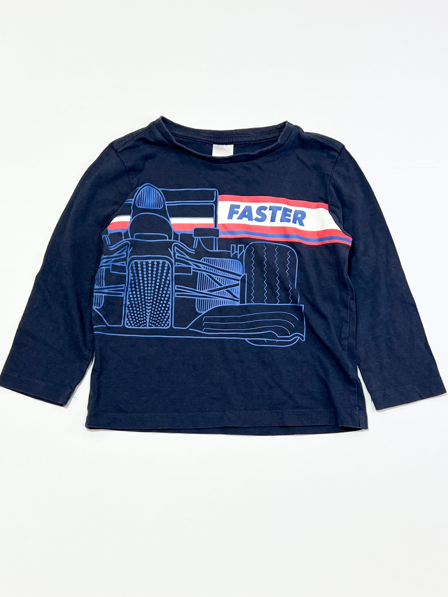Navy race car top - Size 3