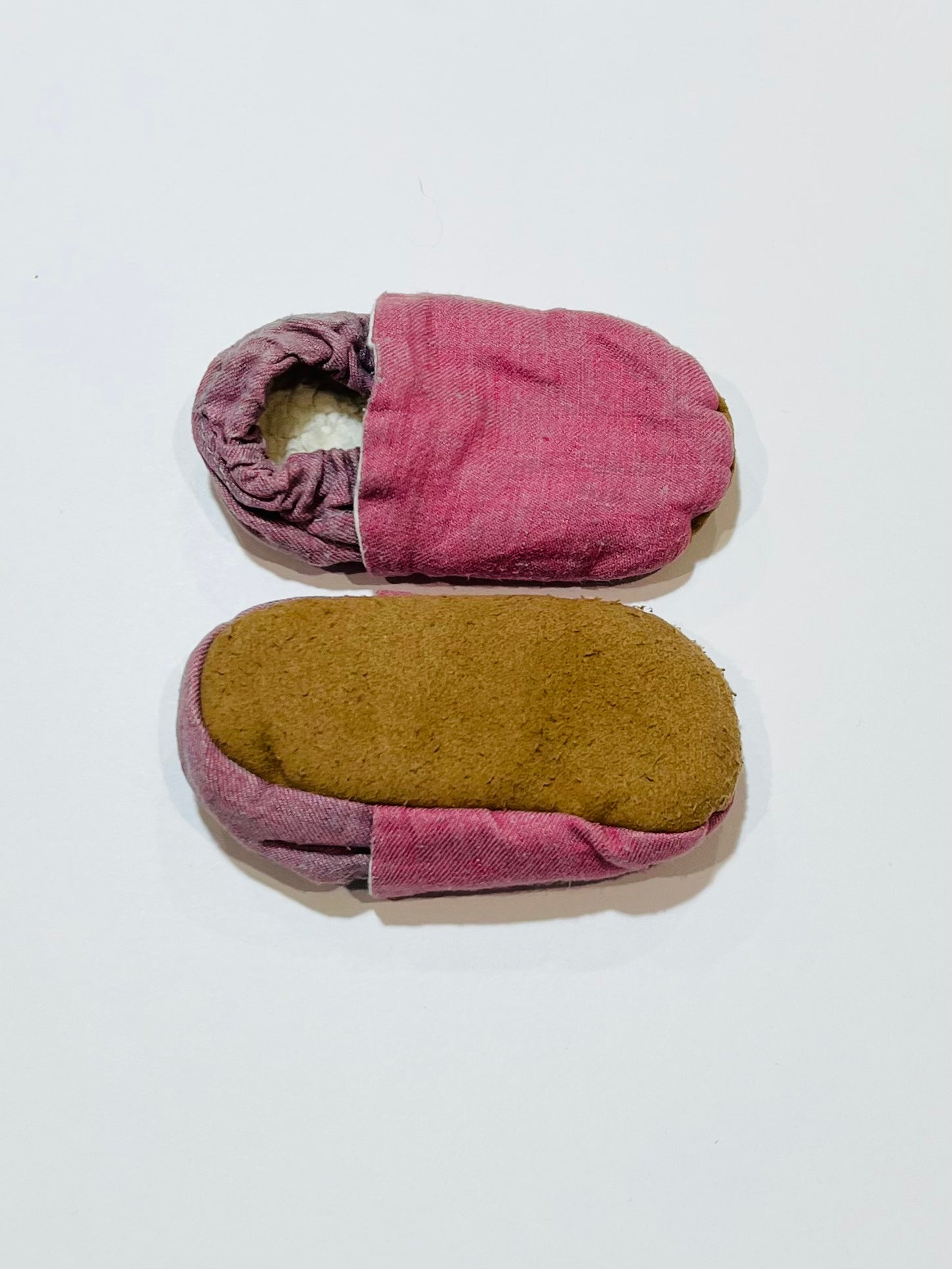 Soft pink booties - Size 6-12 months