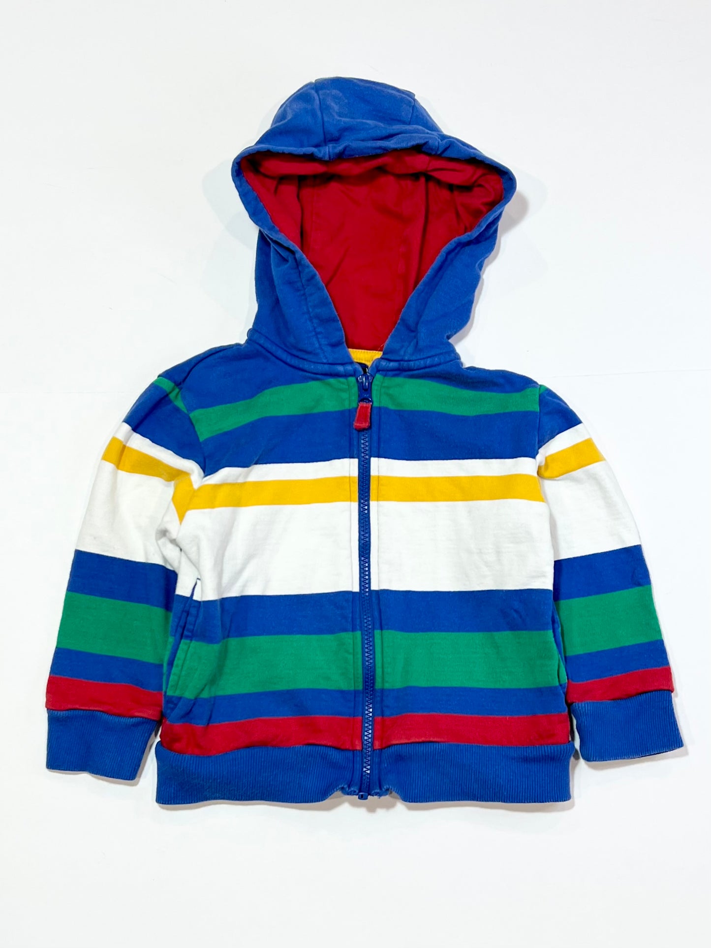Striped zip hoodie - Size 3-4