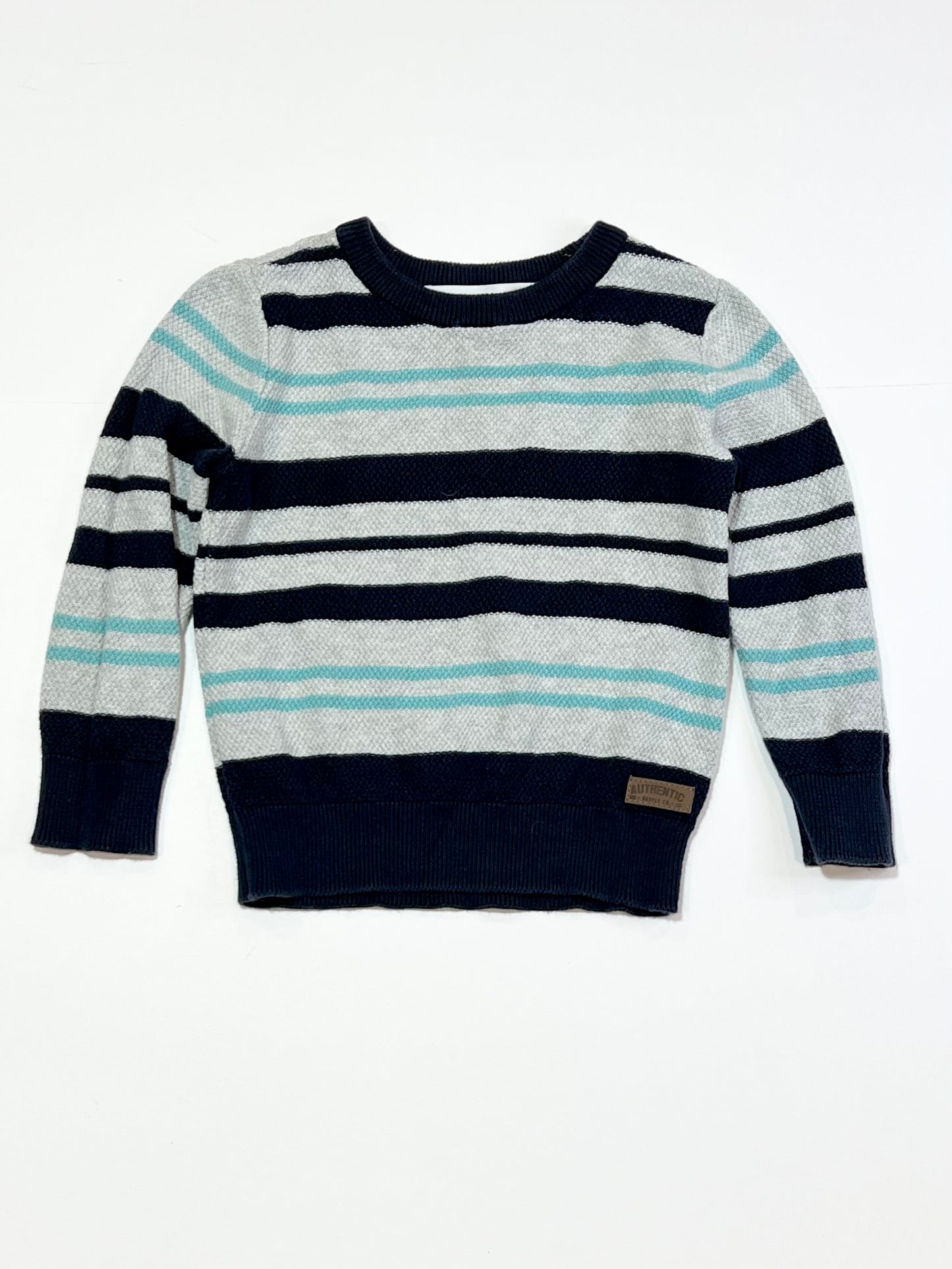 Striped waffle jumper - Size 3