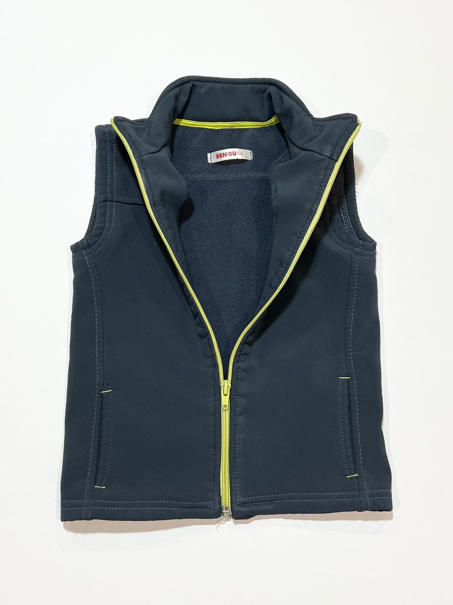 Grey fleece vest - Size 3-4
