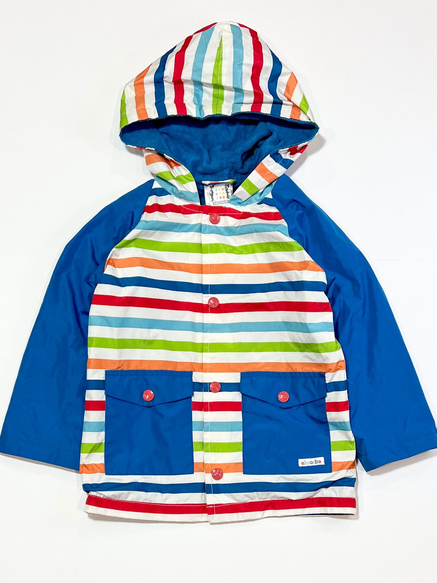 Striped rain jacket - Size 3