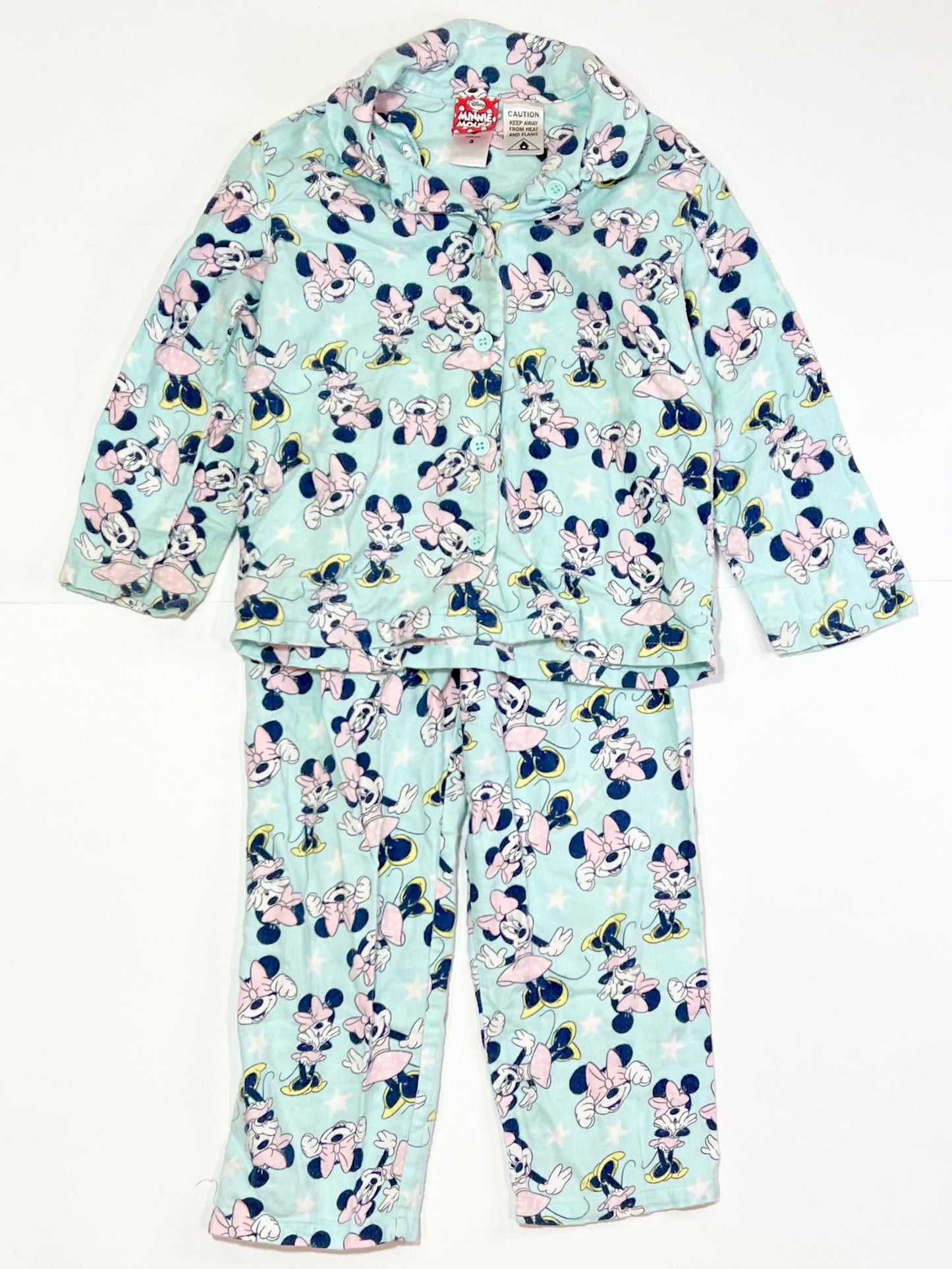 Minnie Mouse flannelette pyjamas - Size 3