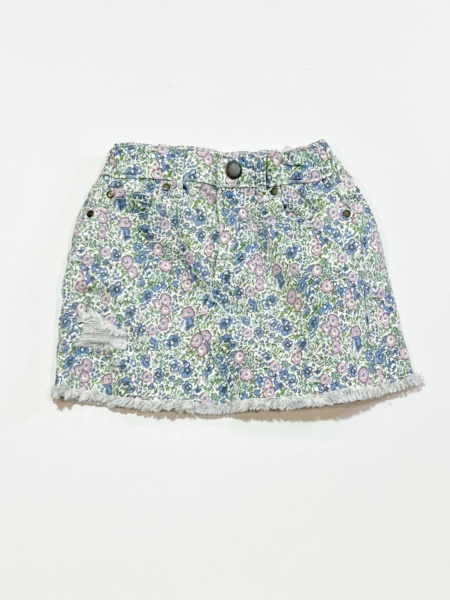 Floral denim skirt - Size 3