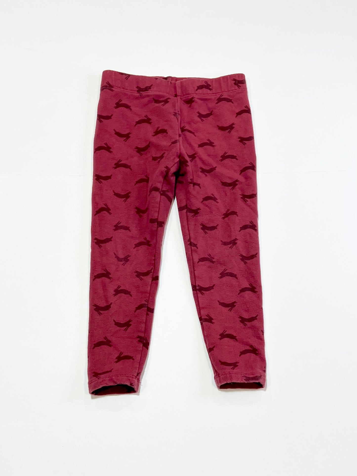 Terry bunny leggings - Size 3