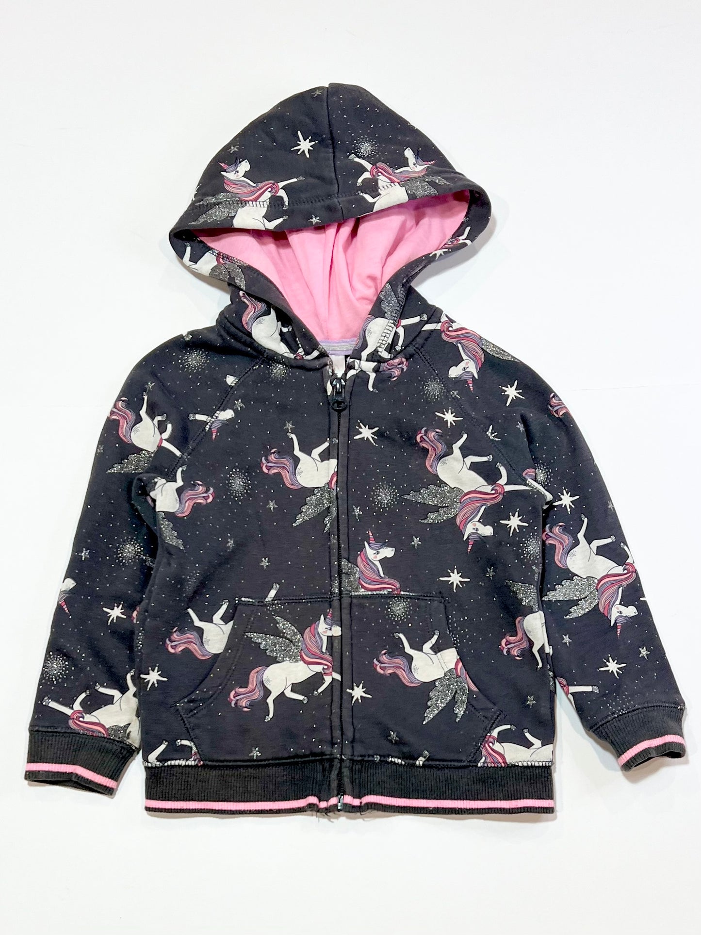 Glutter unicorn hoodie - Size 3