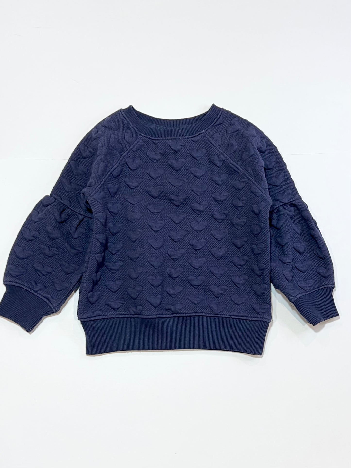 Navy hearts sweater - Size 3