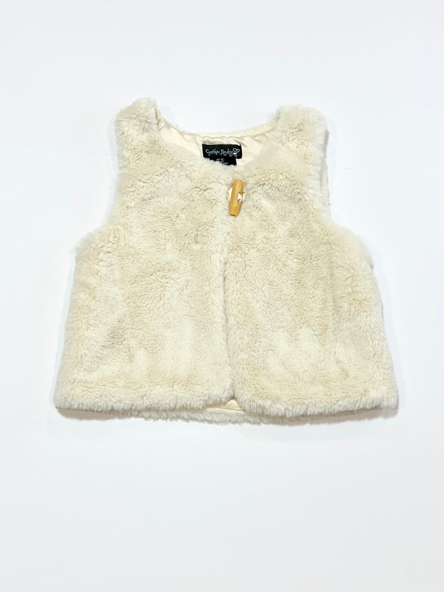 Faux fur vest - Size 3