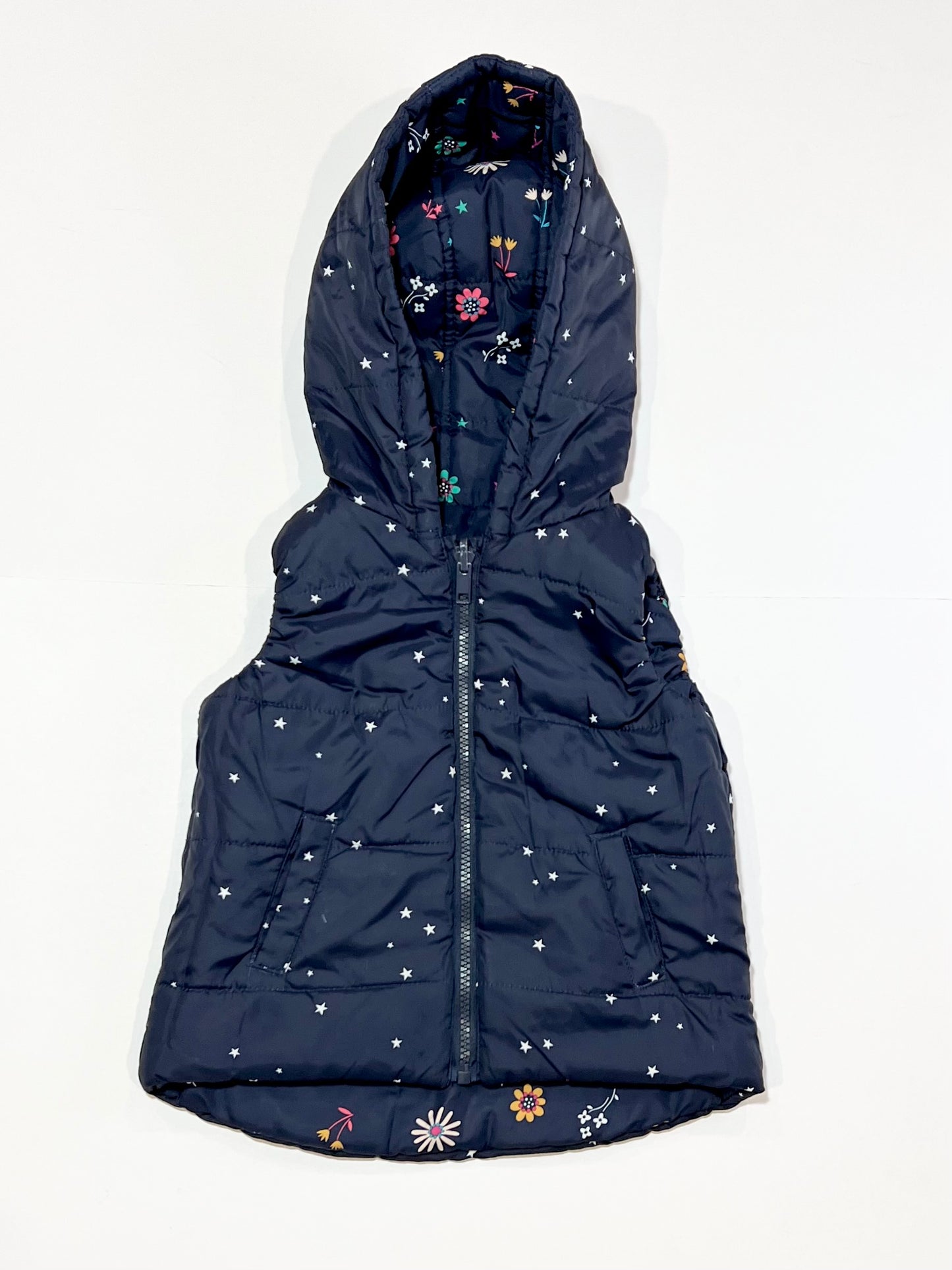Reversible puffer vest - Size 3-4
