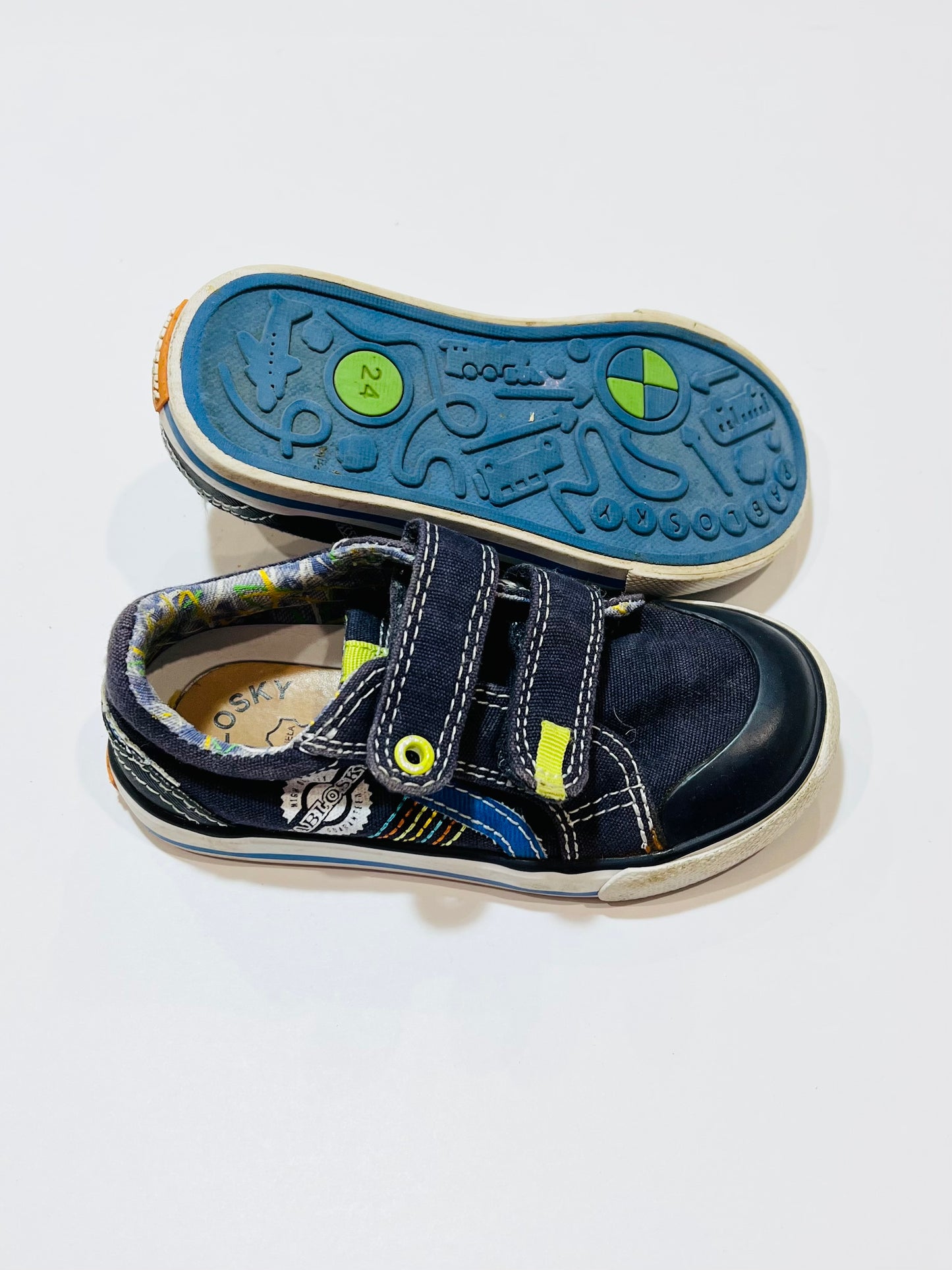 Navy canvas shoes - Size EU24