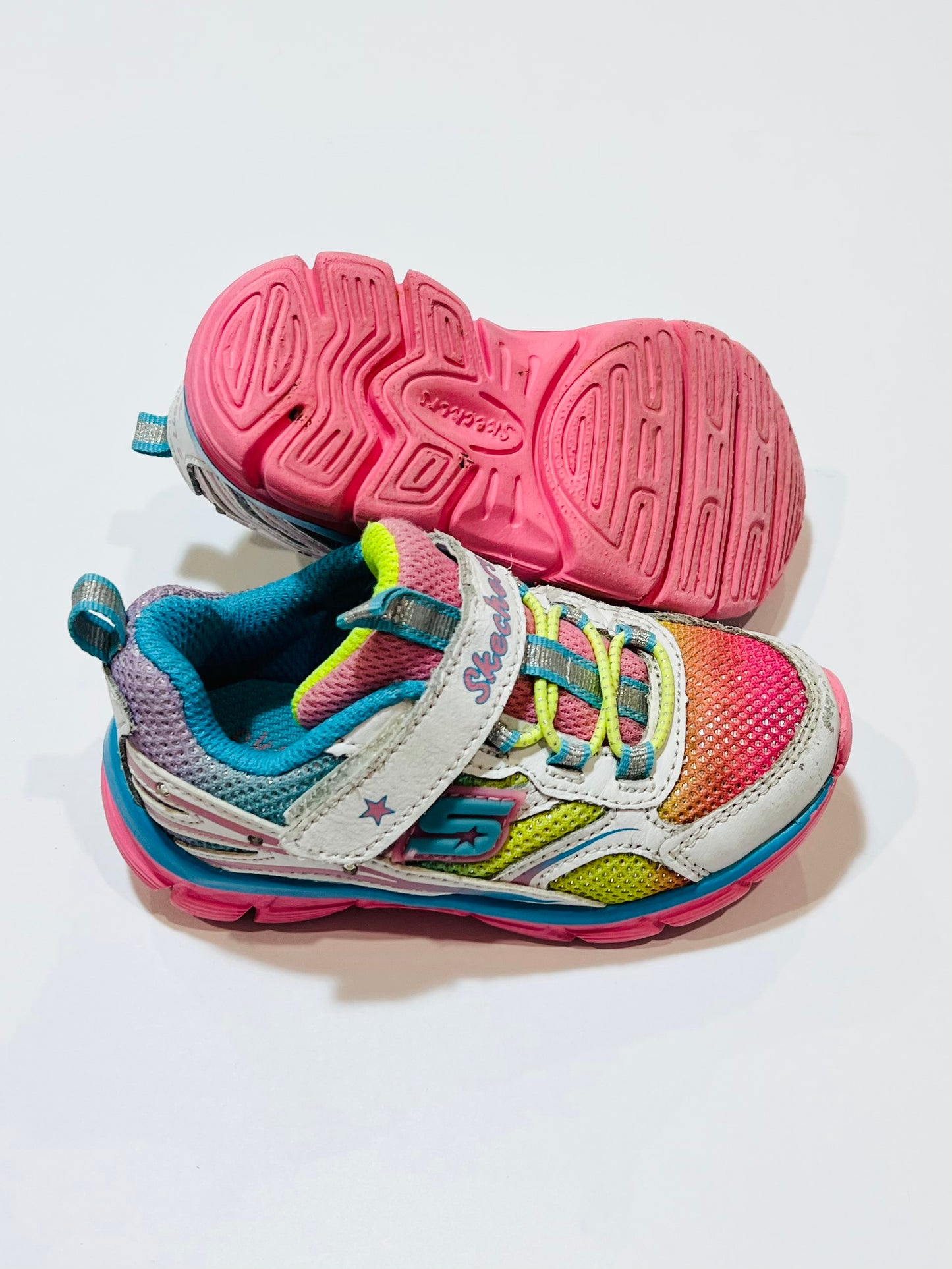 Rainbow light up sneakers - Size US8