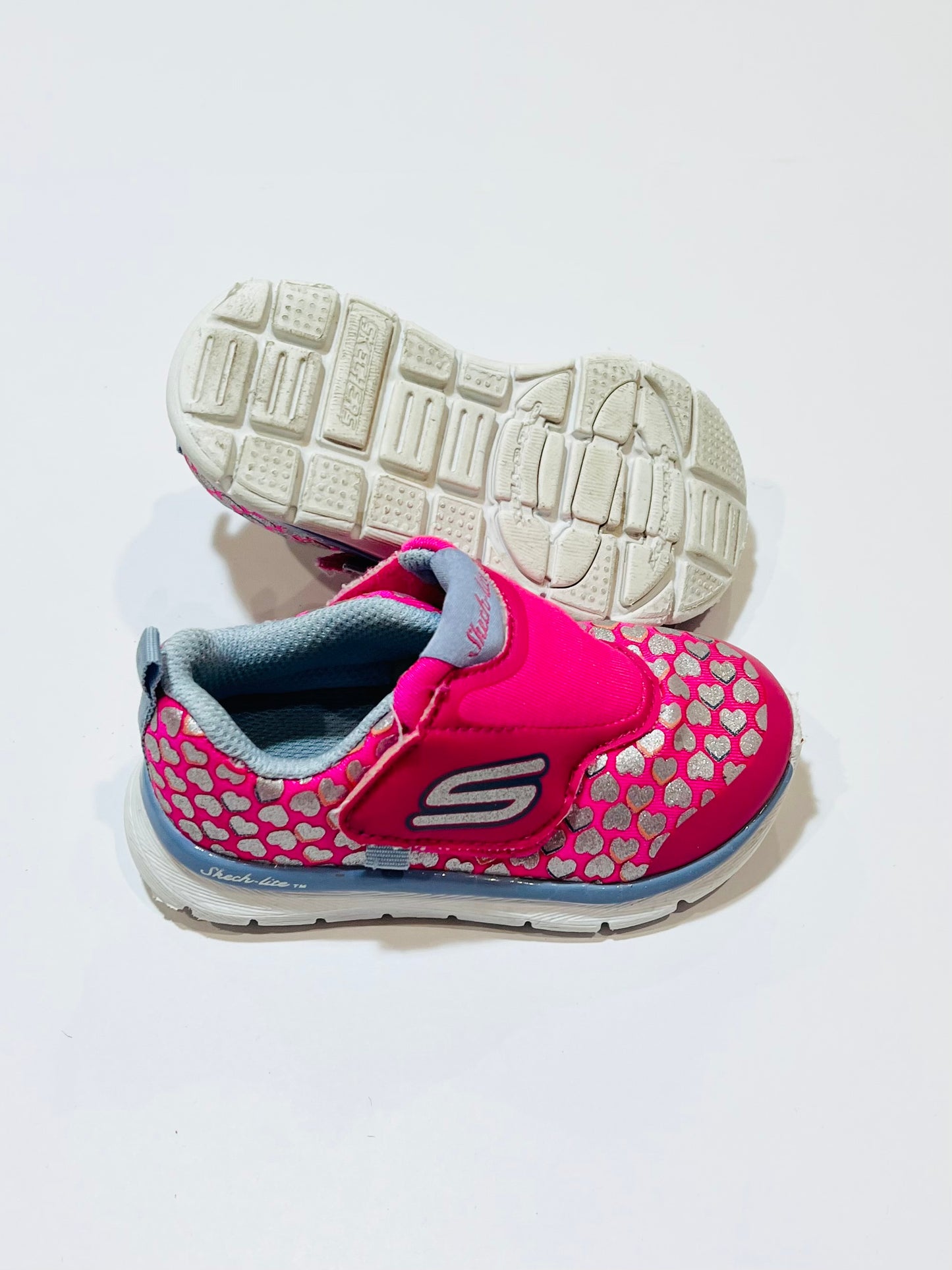 Glitter heart sneakers - Size US6
