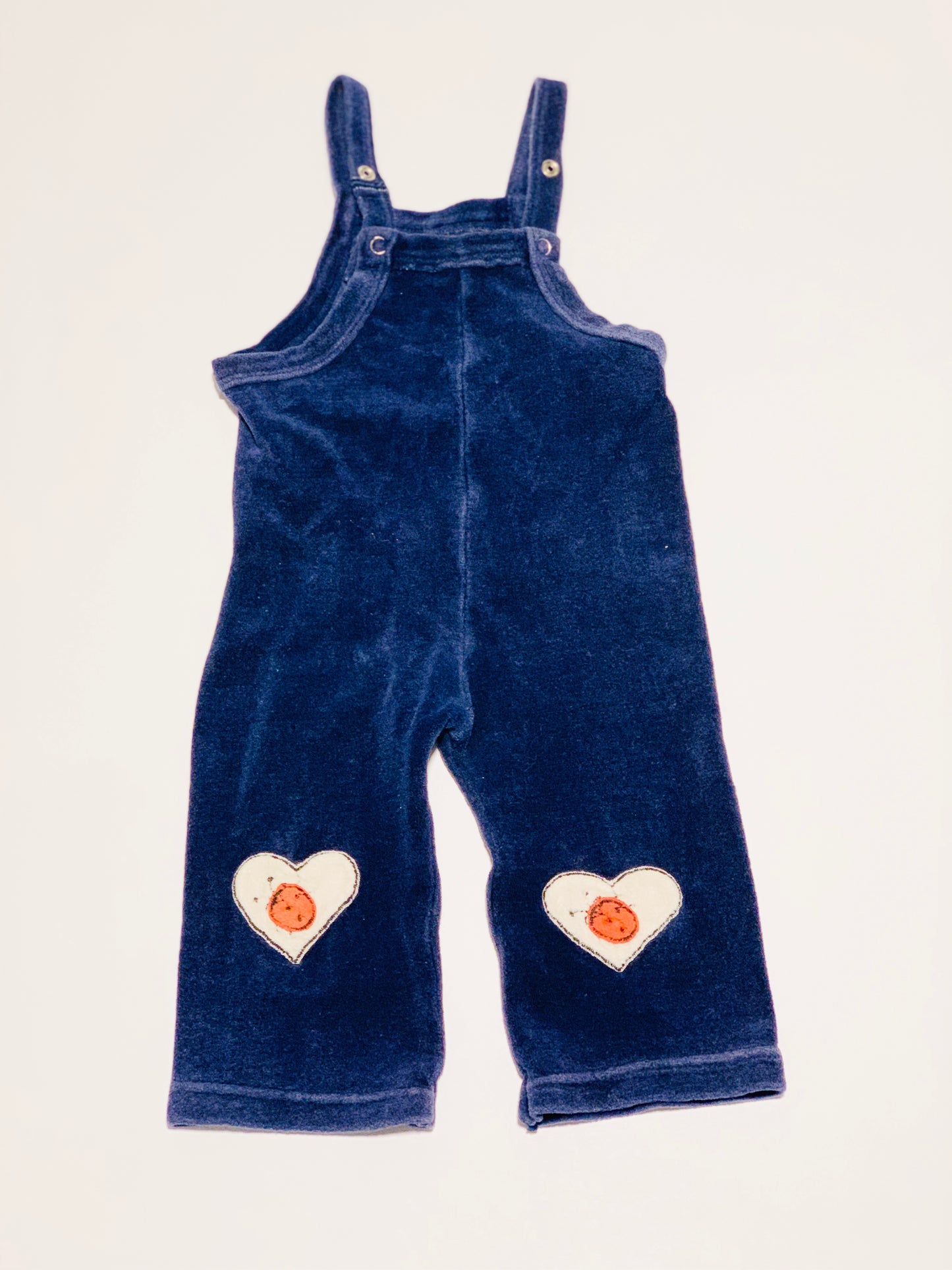 Vintage velvet overalls - Size 6-12 months