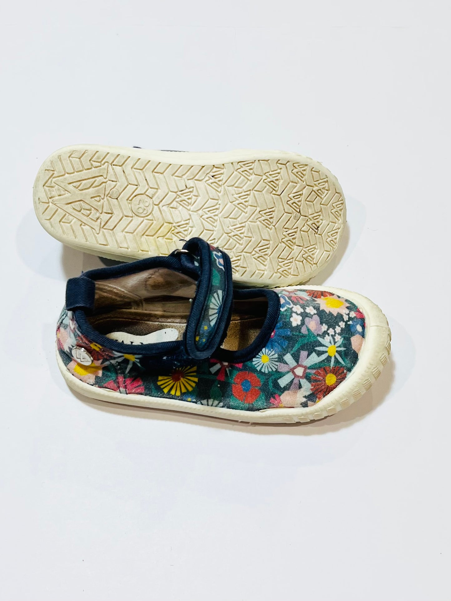 Floral canvas Mary-Janes - Size EU26