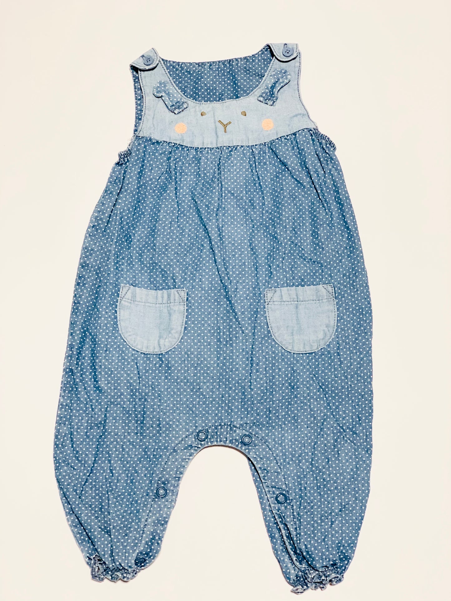 Blue bunny overalls - Size 00