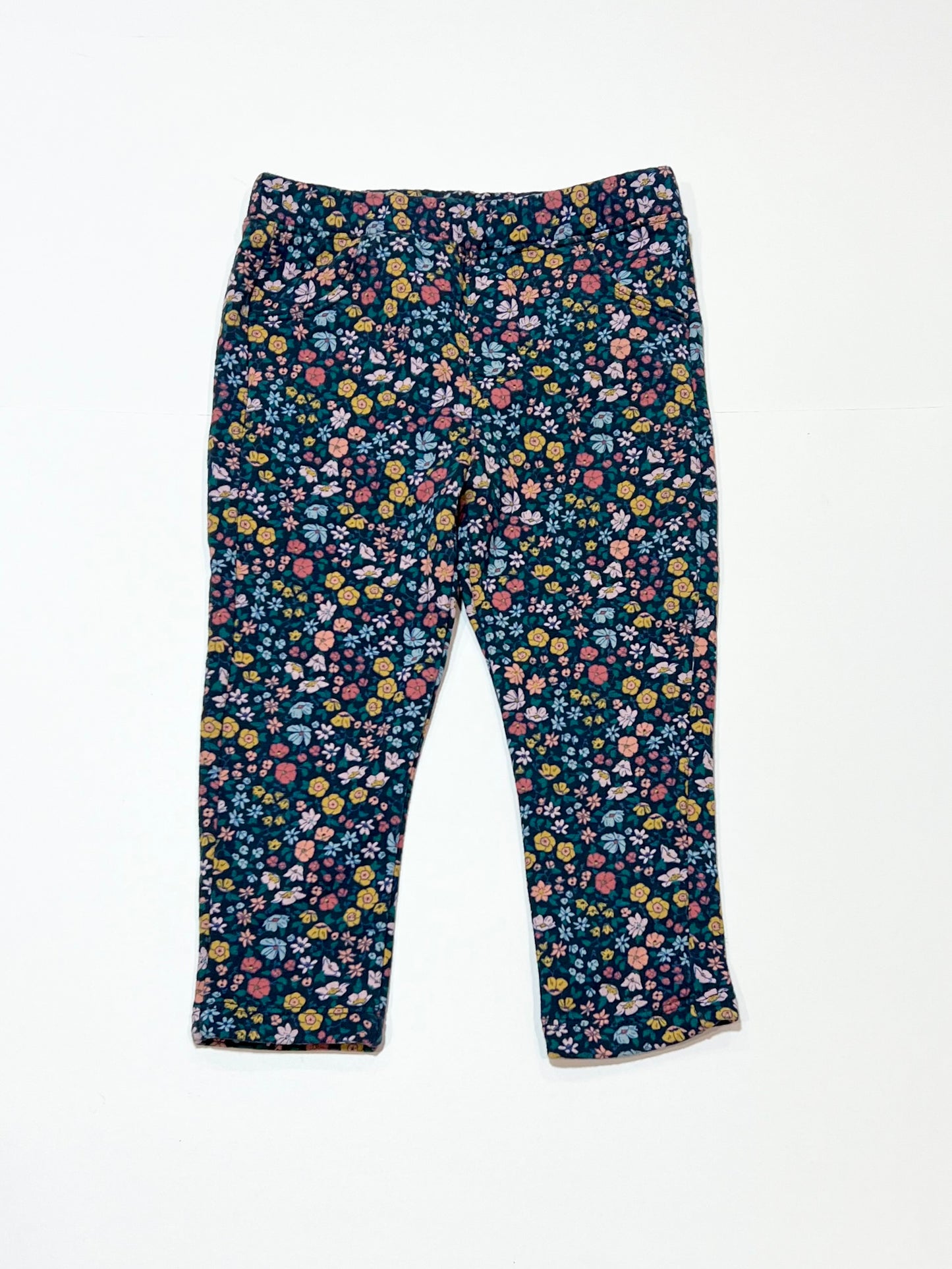 Fleece floral jeggings - Size 2