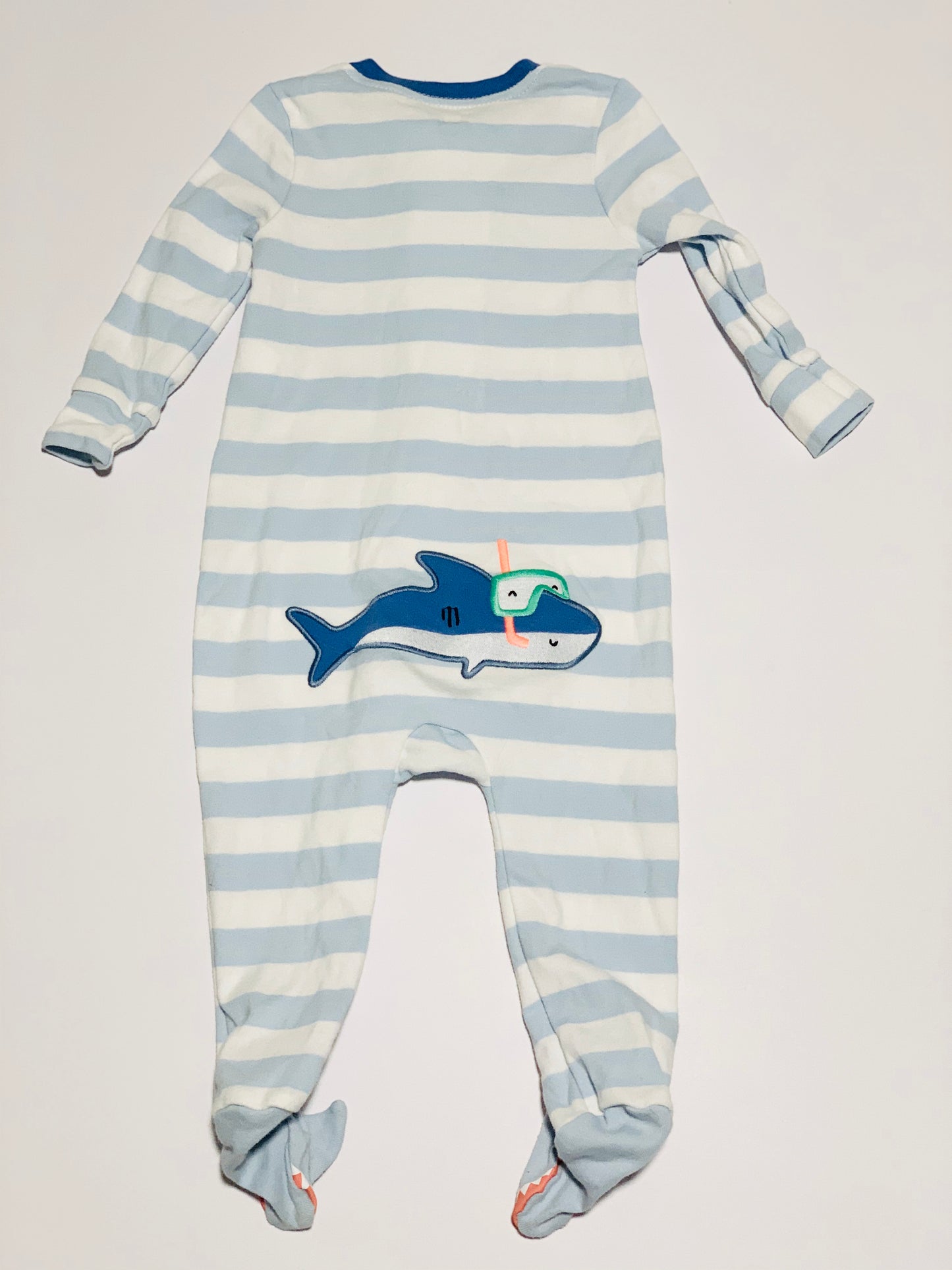 Blue shark onesie - Size 0