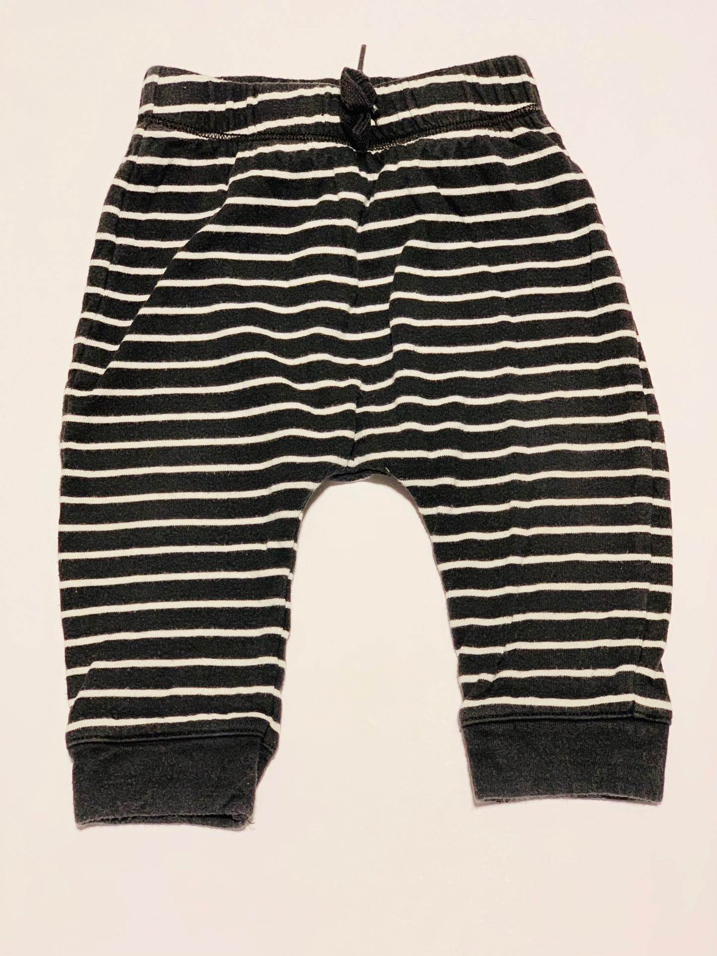Black stripe pants - Size 0