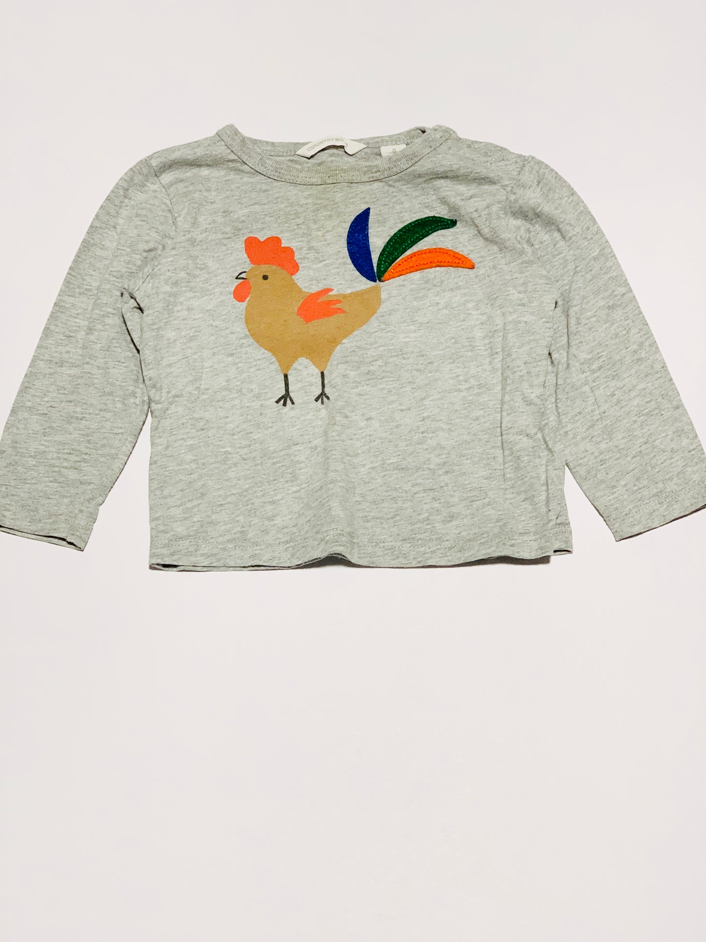 Grey rooster top - Size 0