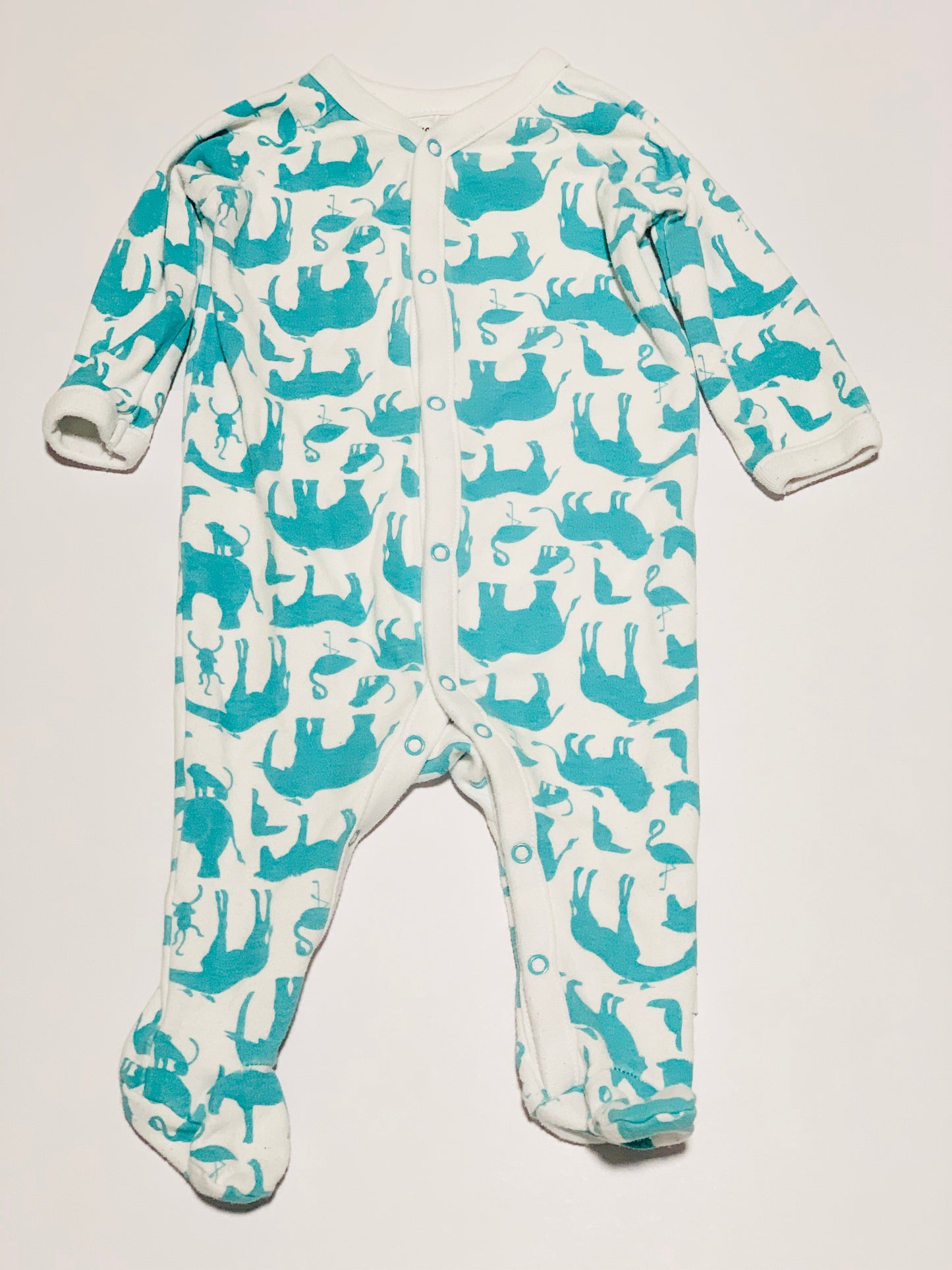 Green animals onesie - Size 00