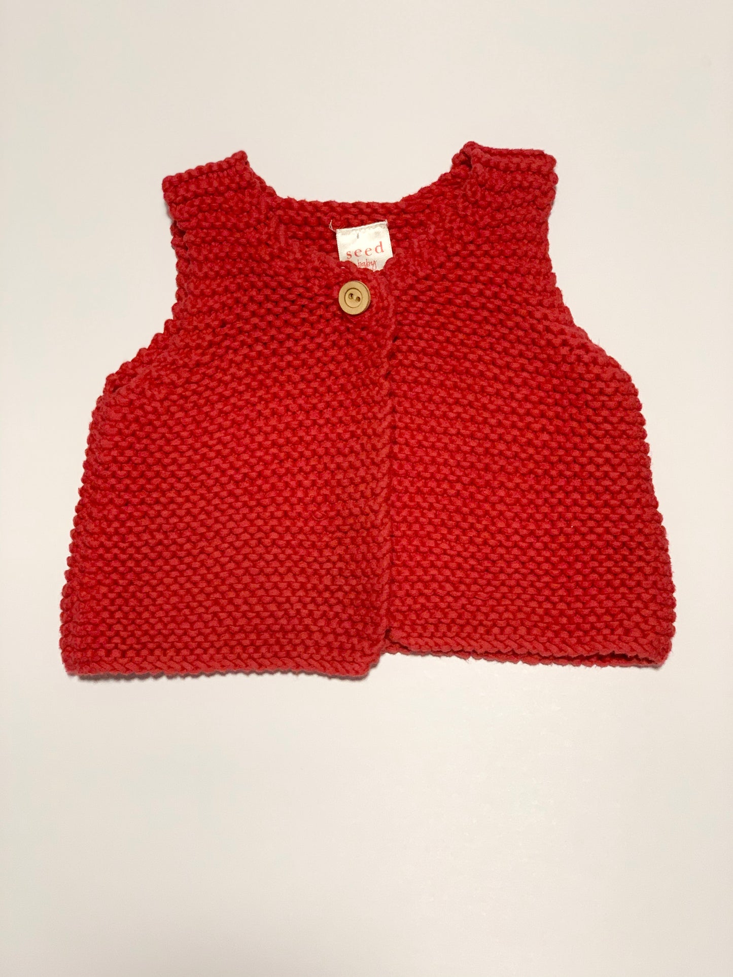 Red knit vest - Size 00