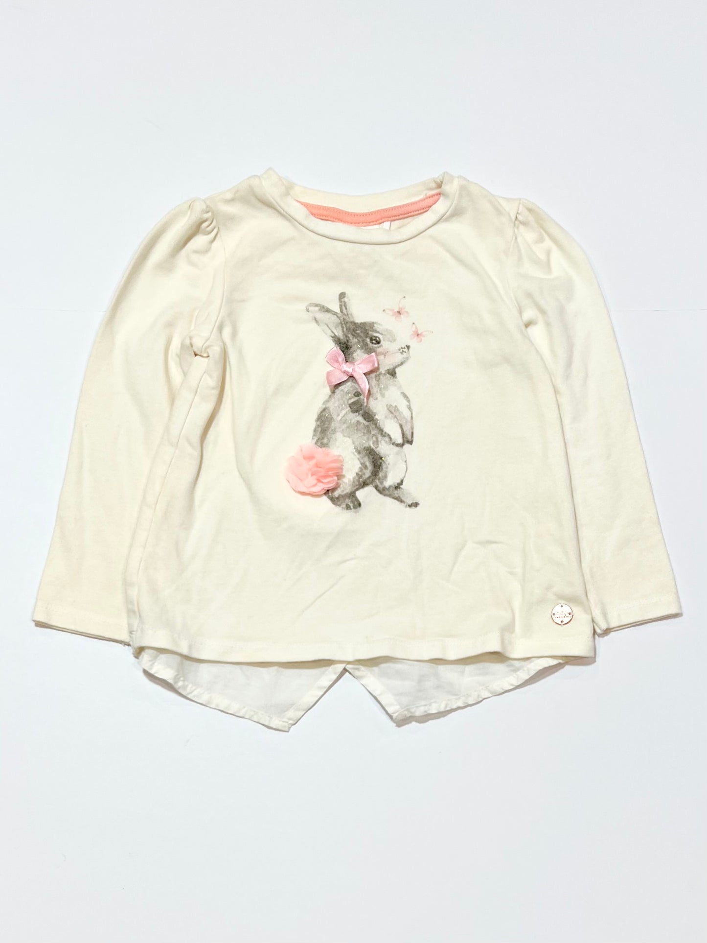 Cream bunny top - Size 2