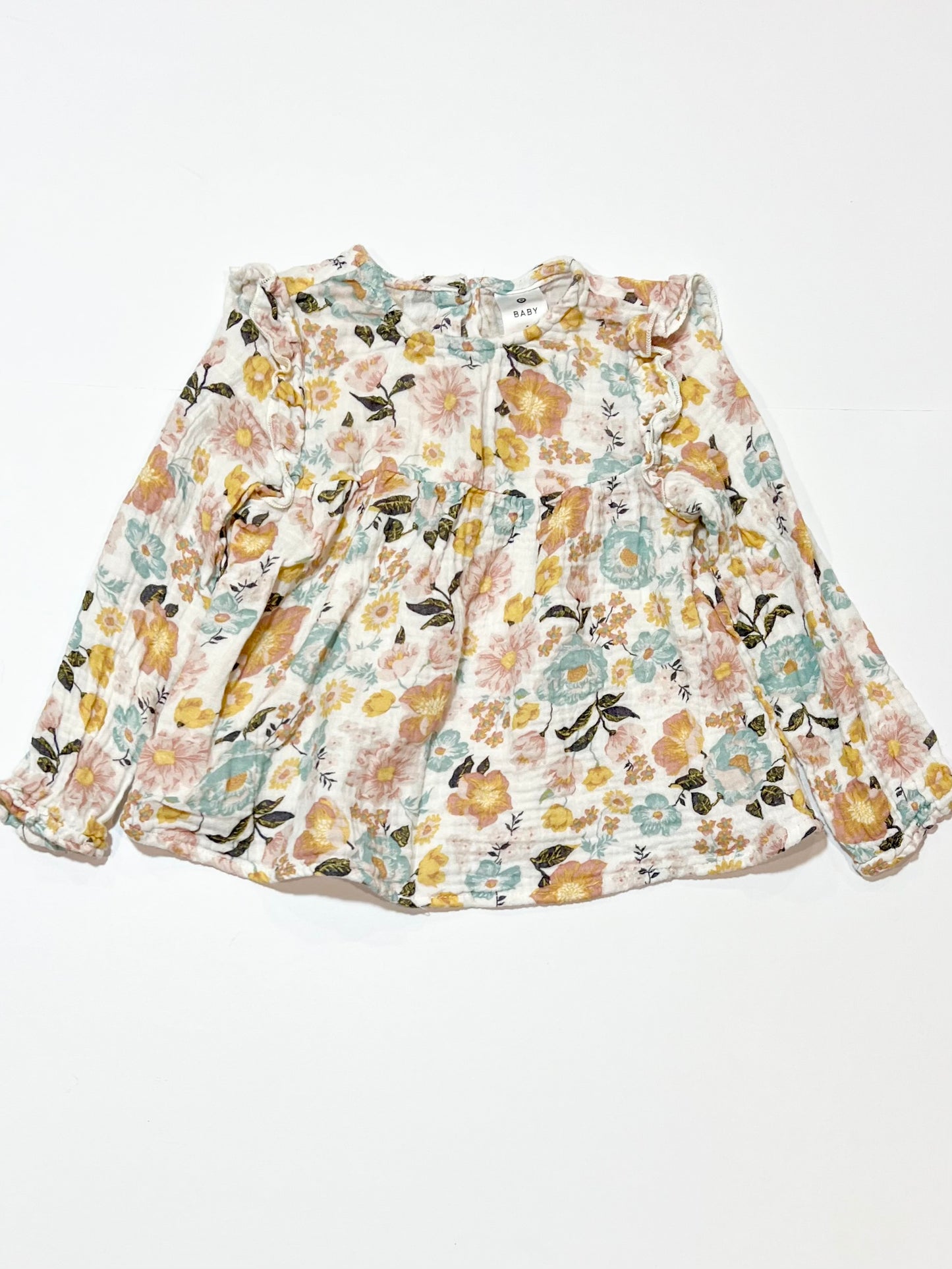 Floral muslin top - Size 2