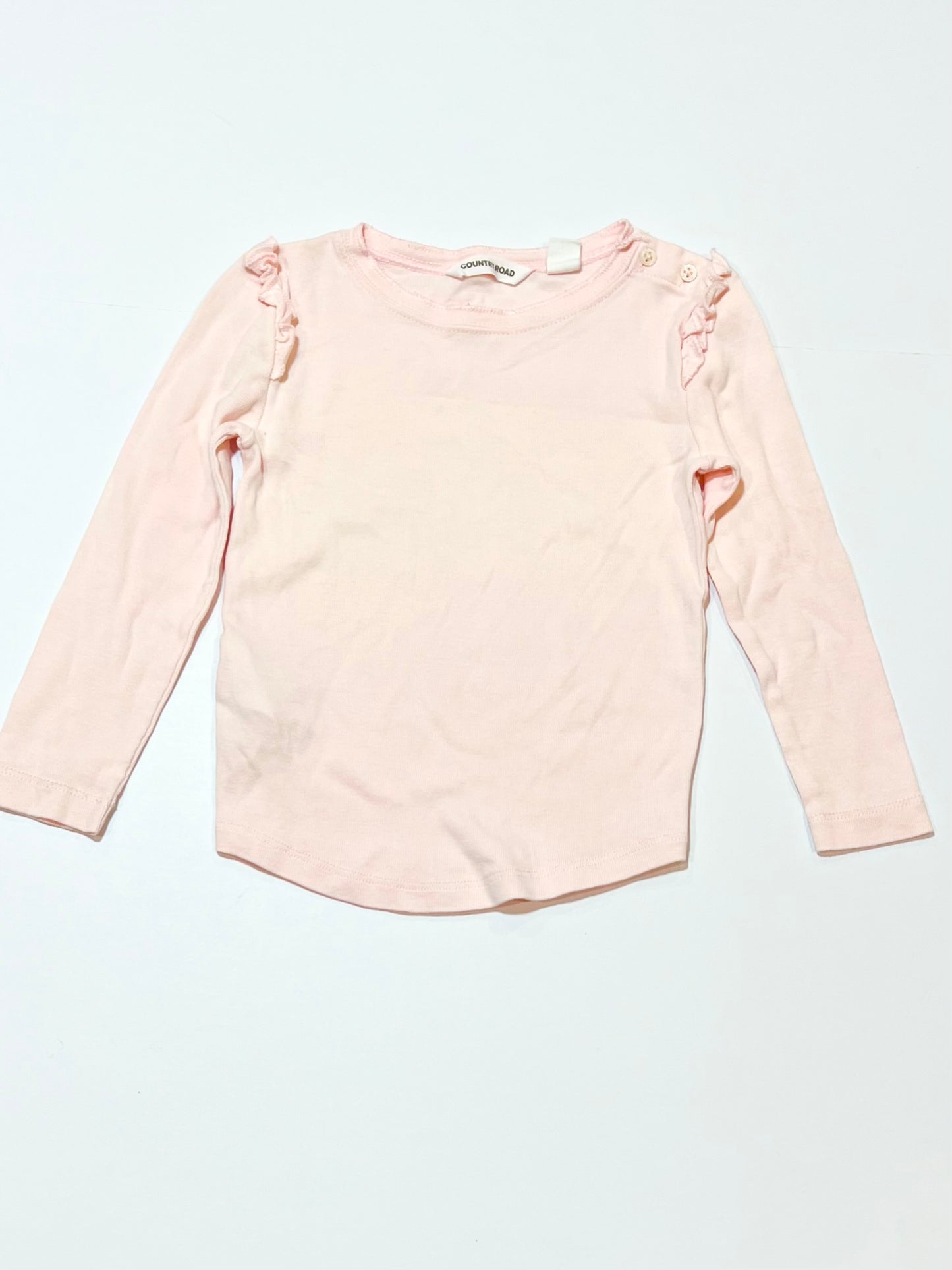 Pink ribbed top - Size 2