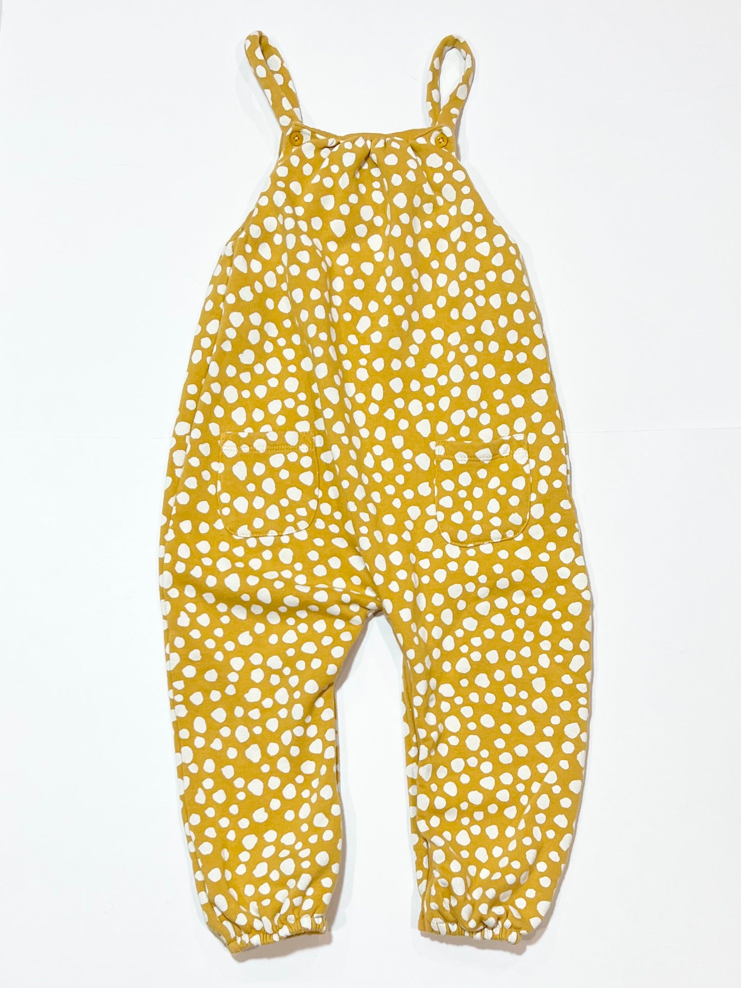 Spotty fleece overalls - Size 2