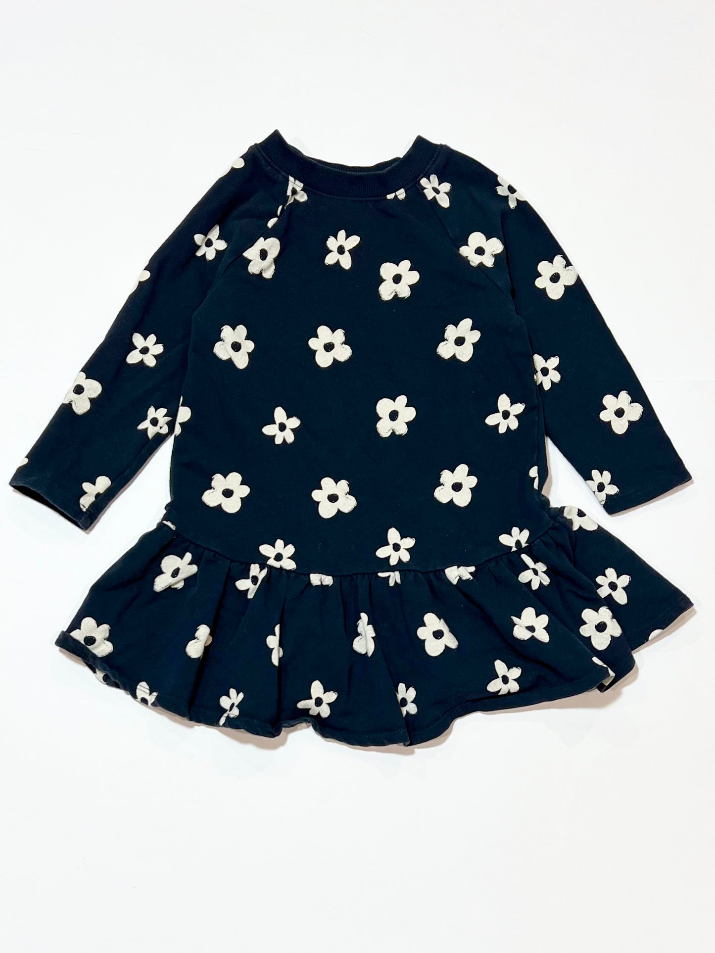 Navy jersey dress - Size 2