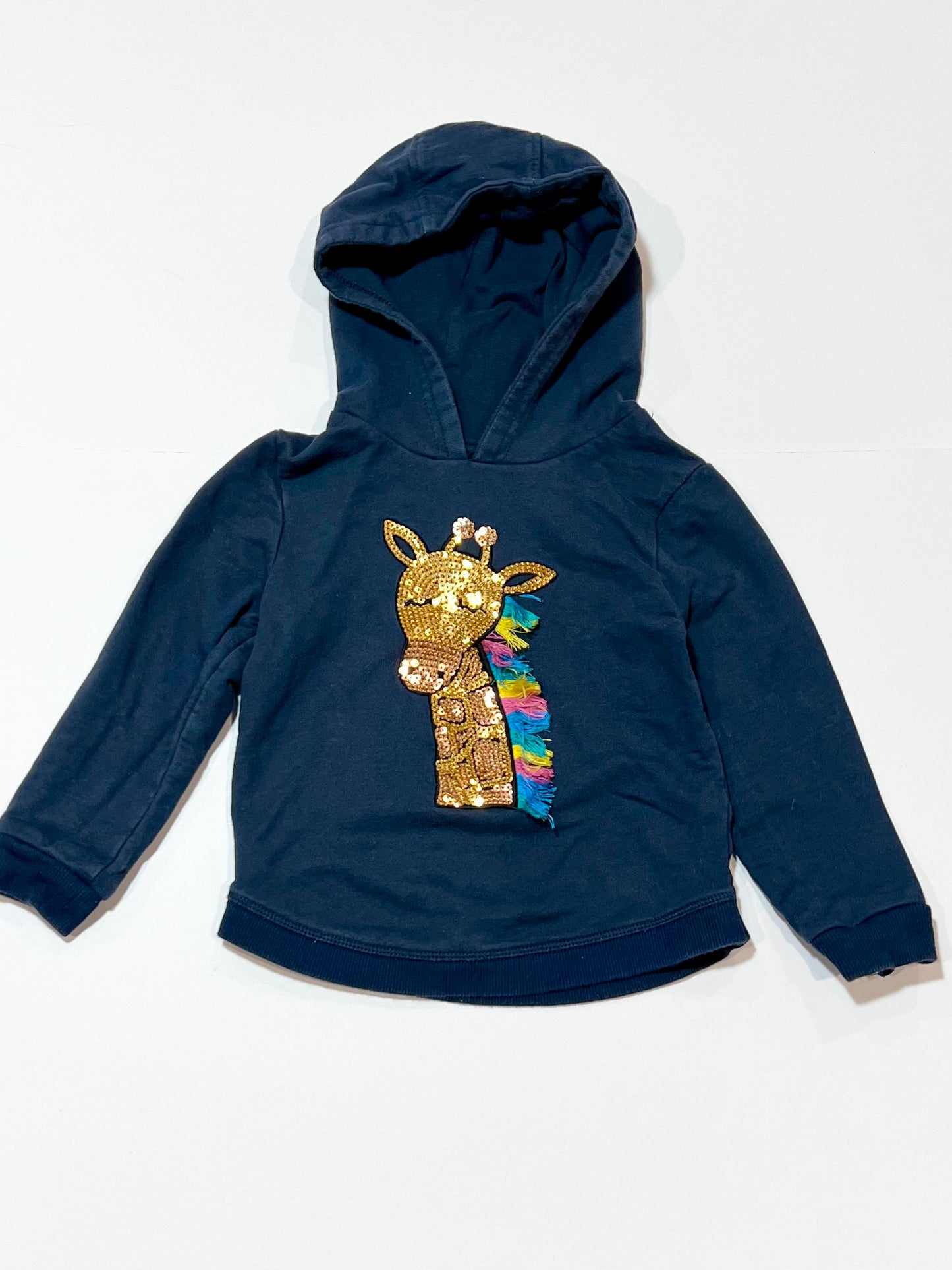 Sequined giraffe hoodie - Size 2