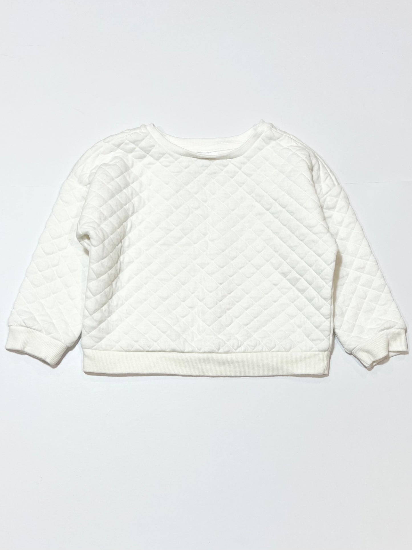White quilted sweater - Size 2
