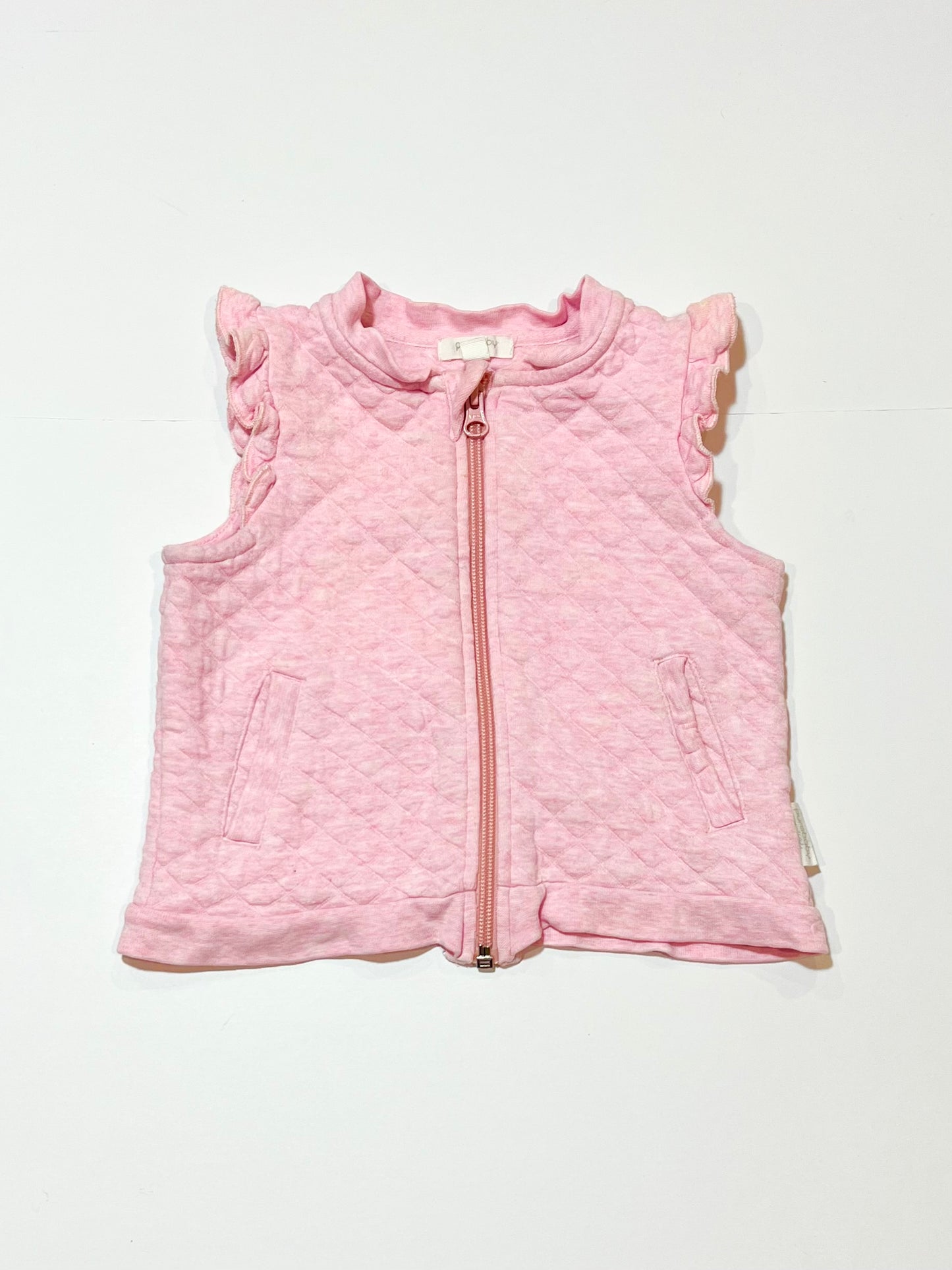 Pink quilted vest - Size 2