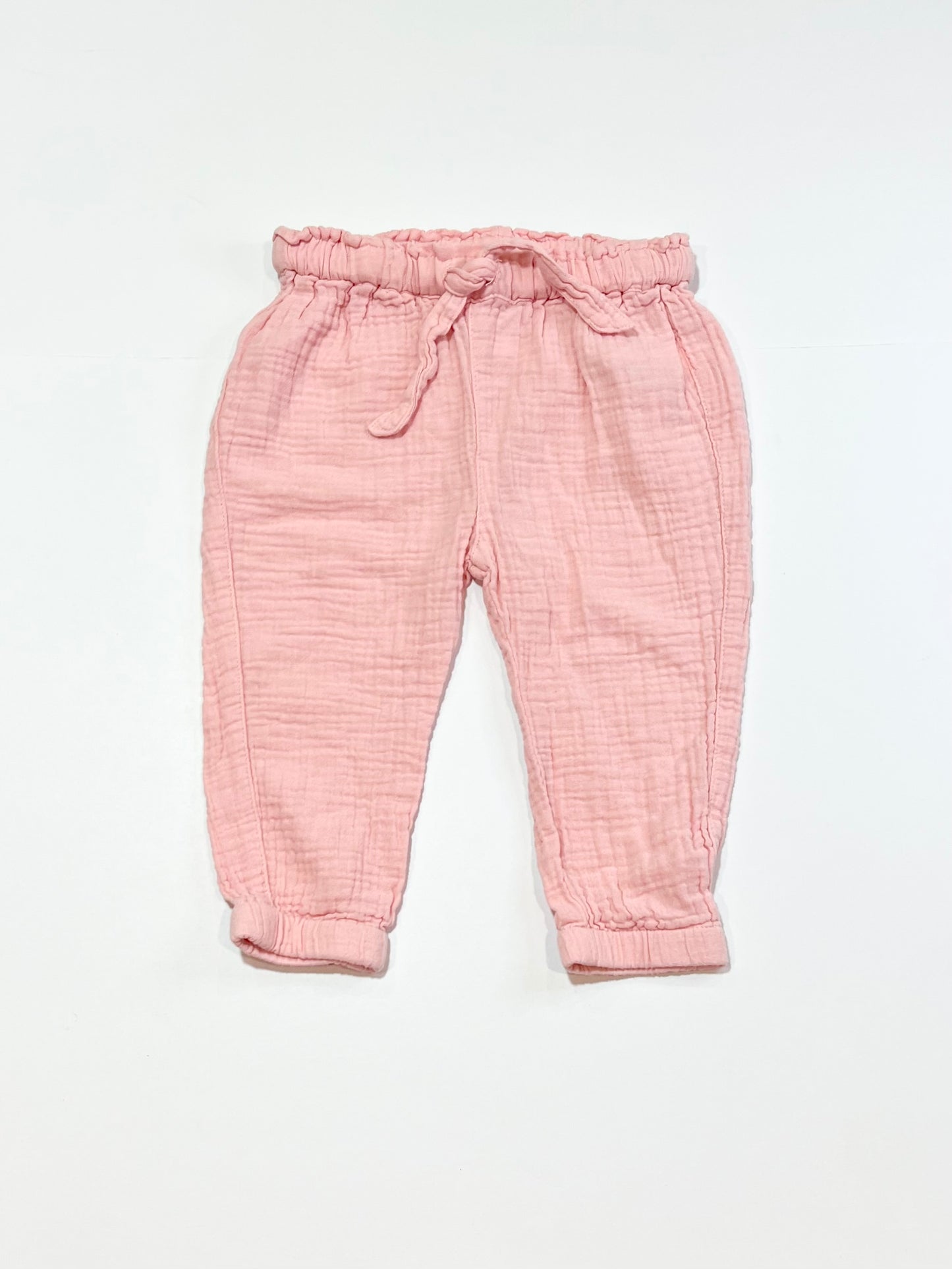Pink cheesecloth pants - Size 1