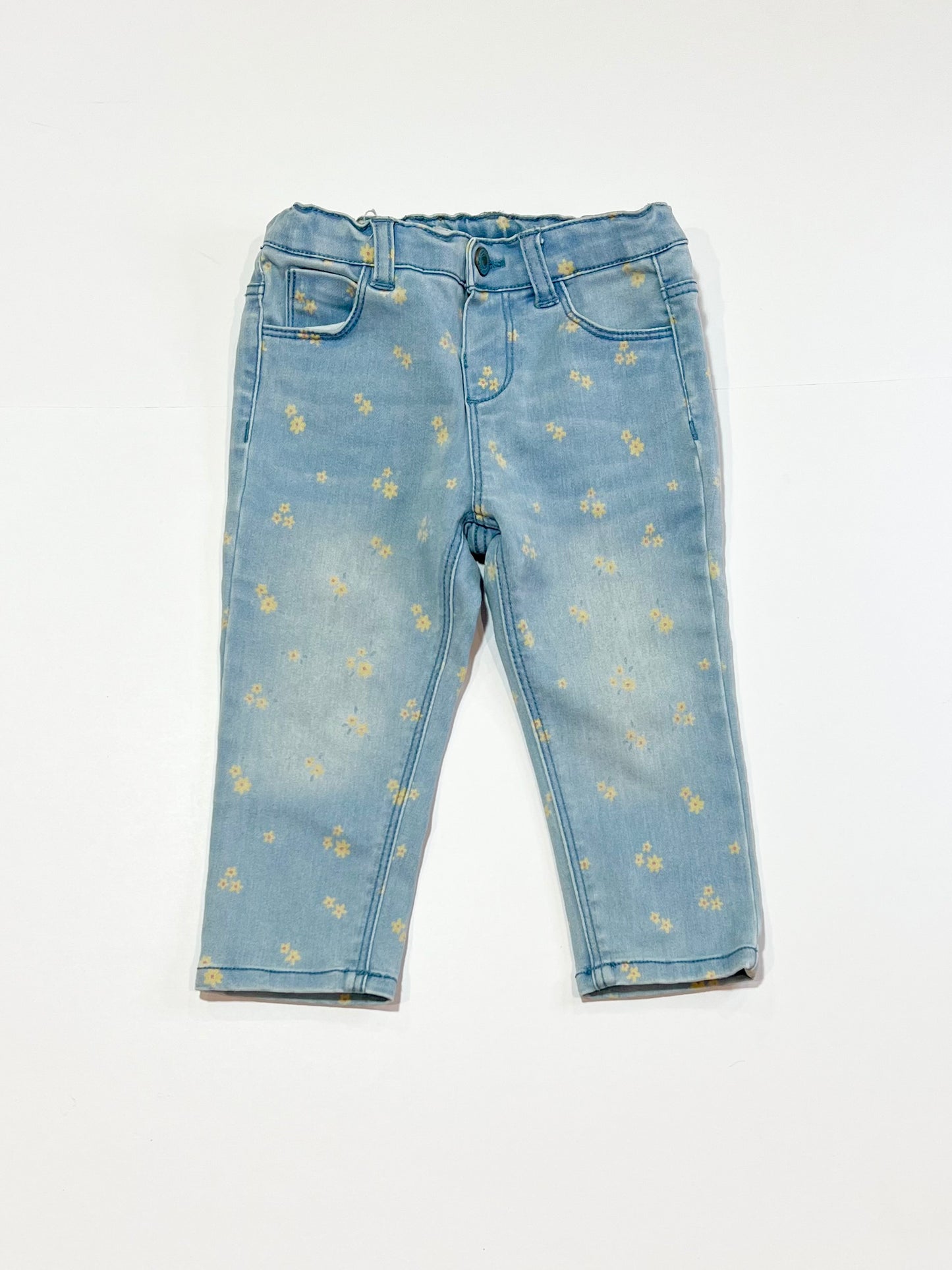 Floral denim jeans - Size 1