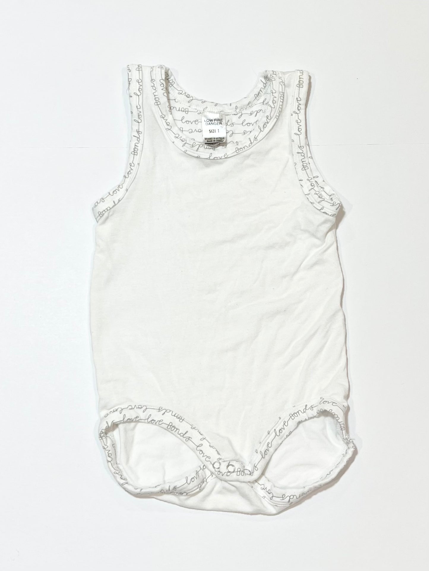 White bodysuit - Size 1