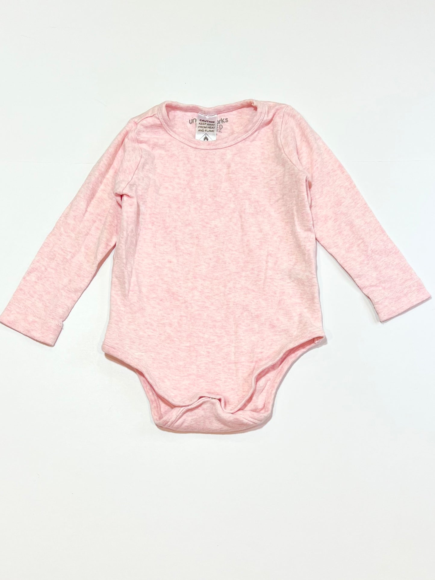 Pink ribbed bodysuit - Size 1