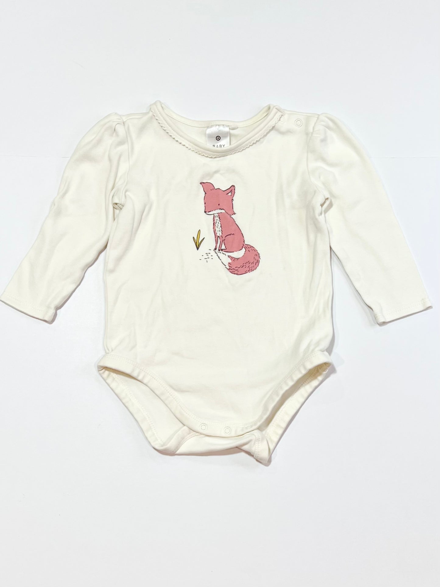 Pink fox bodysuit - Size 1