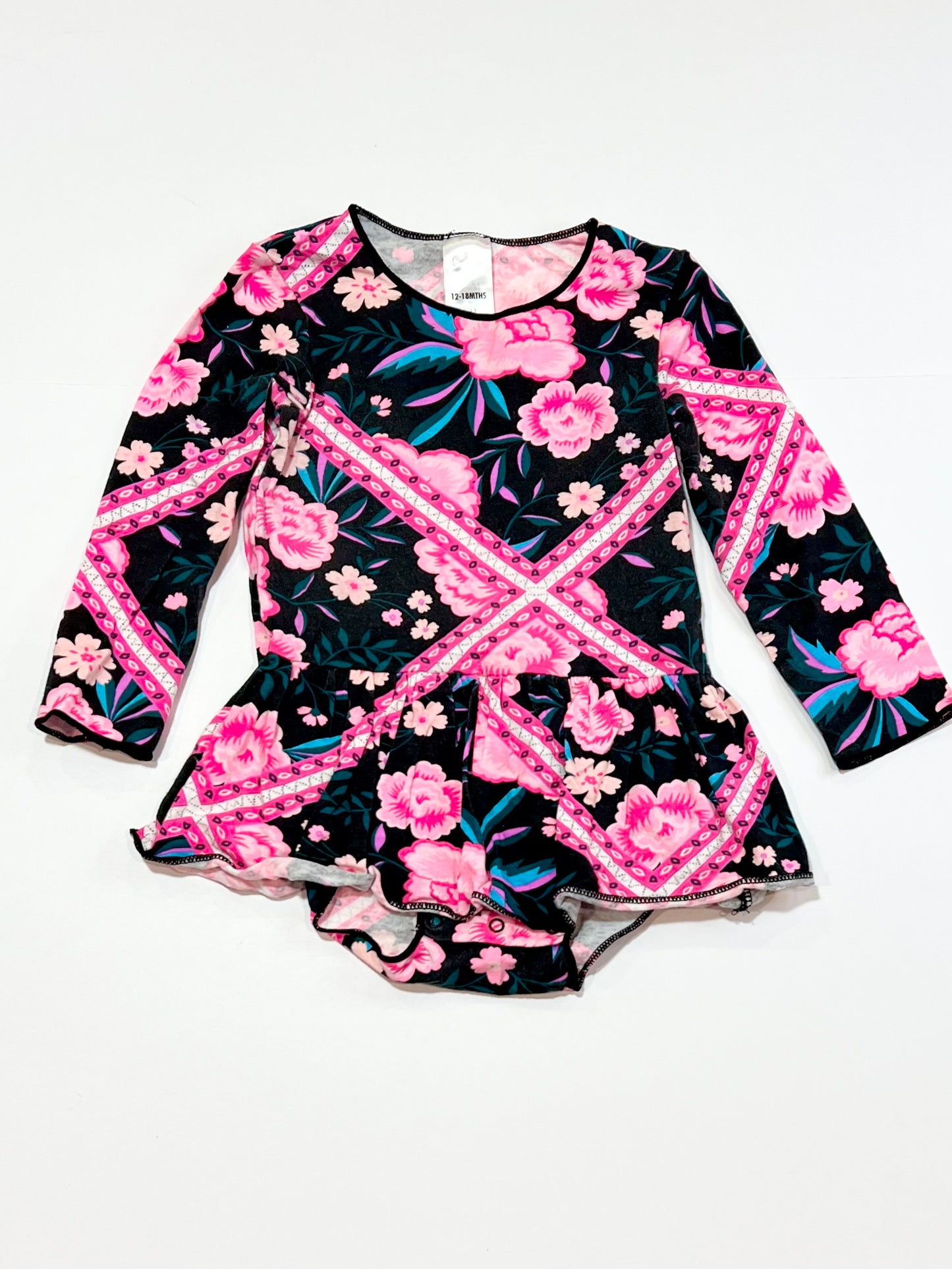Floral dress bodysuit - Size 1