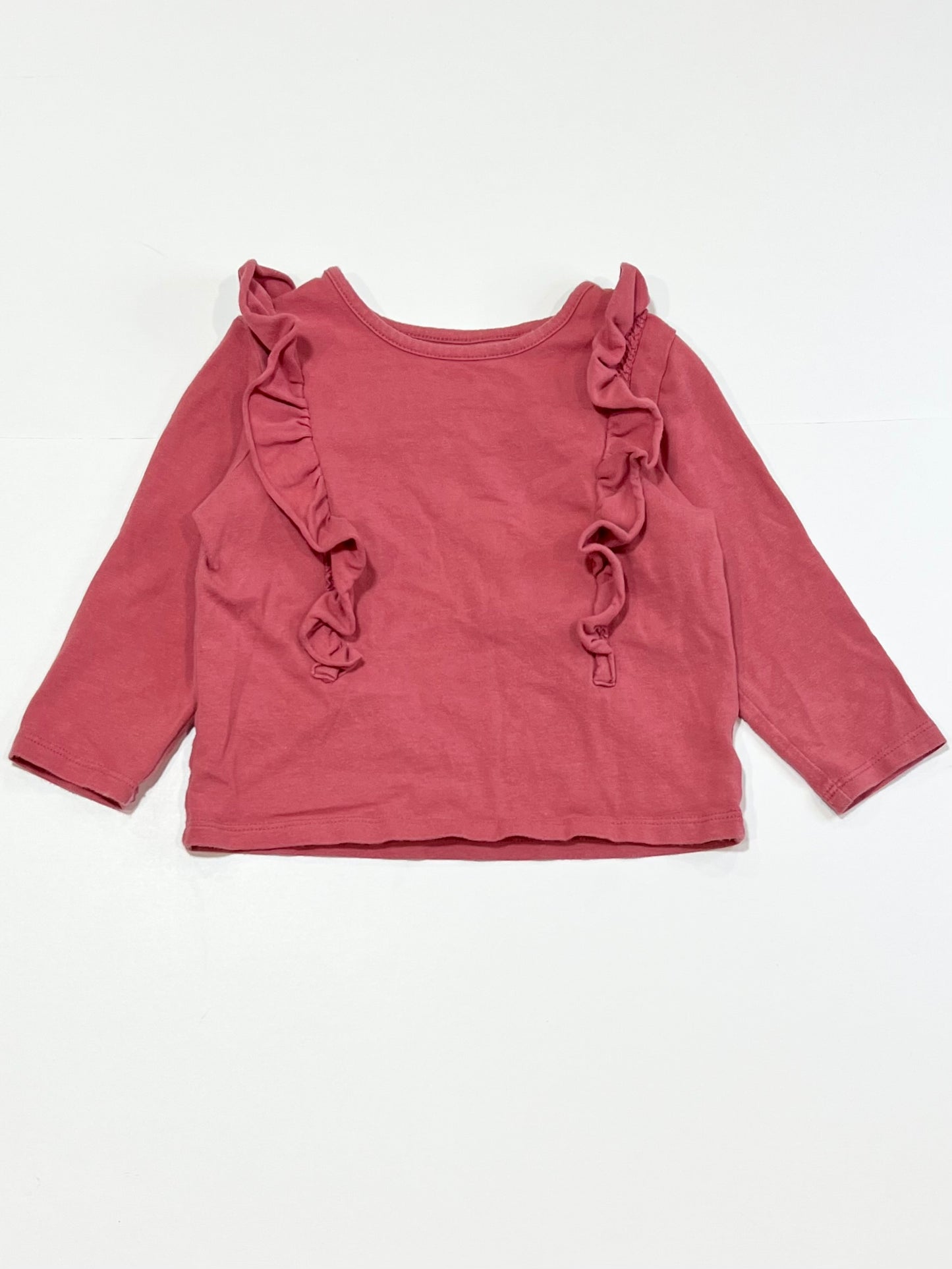 Raspberry ruffle top - Size 1