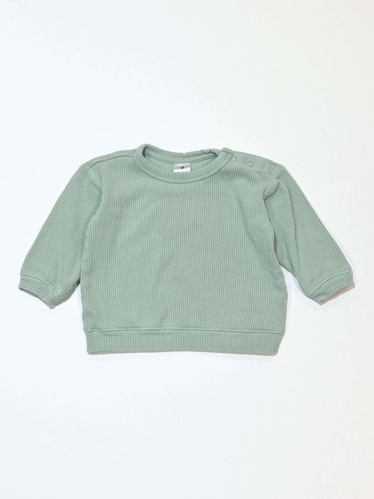 Green ribbed top - Size 1