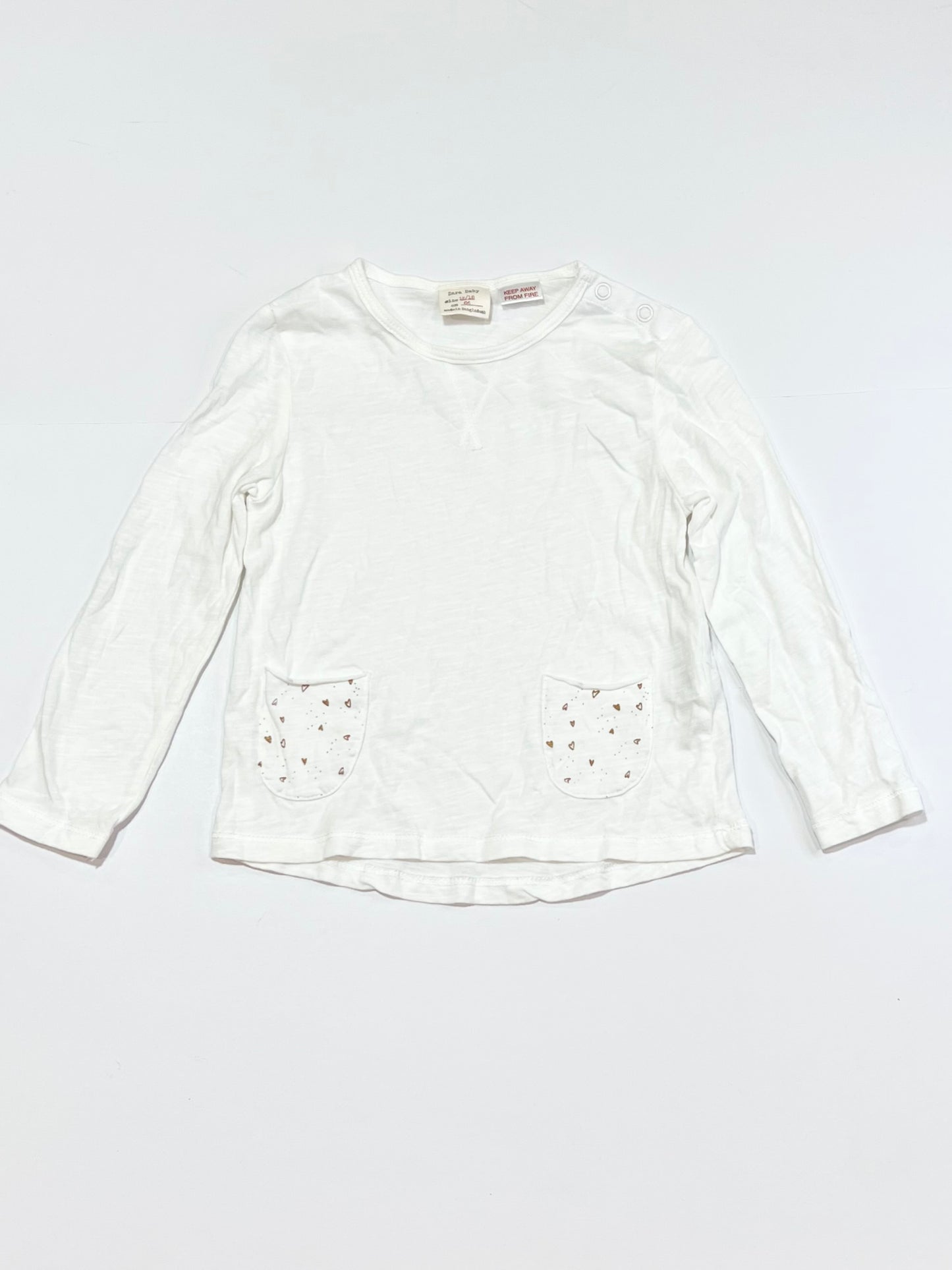 White pockets top - Size 1