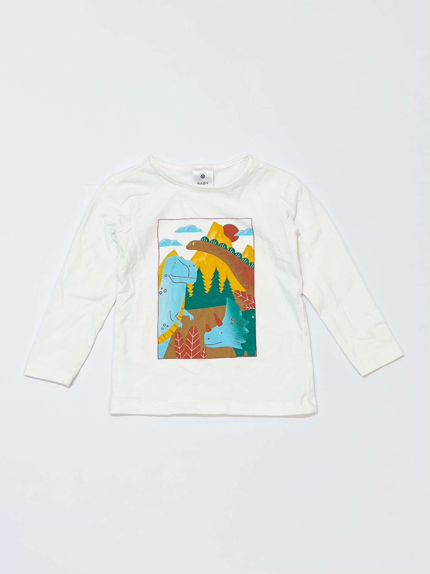 White dinosaur top - Size 1