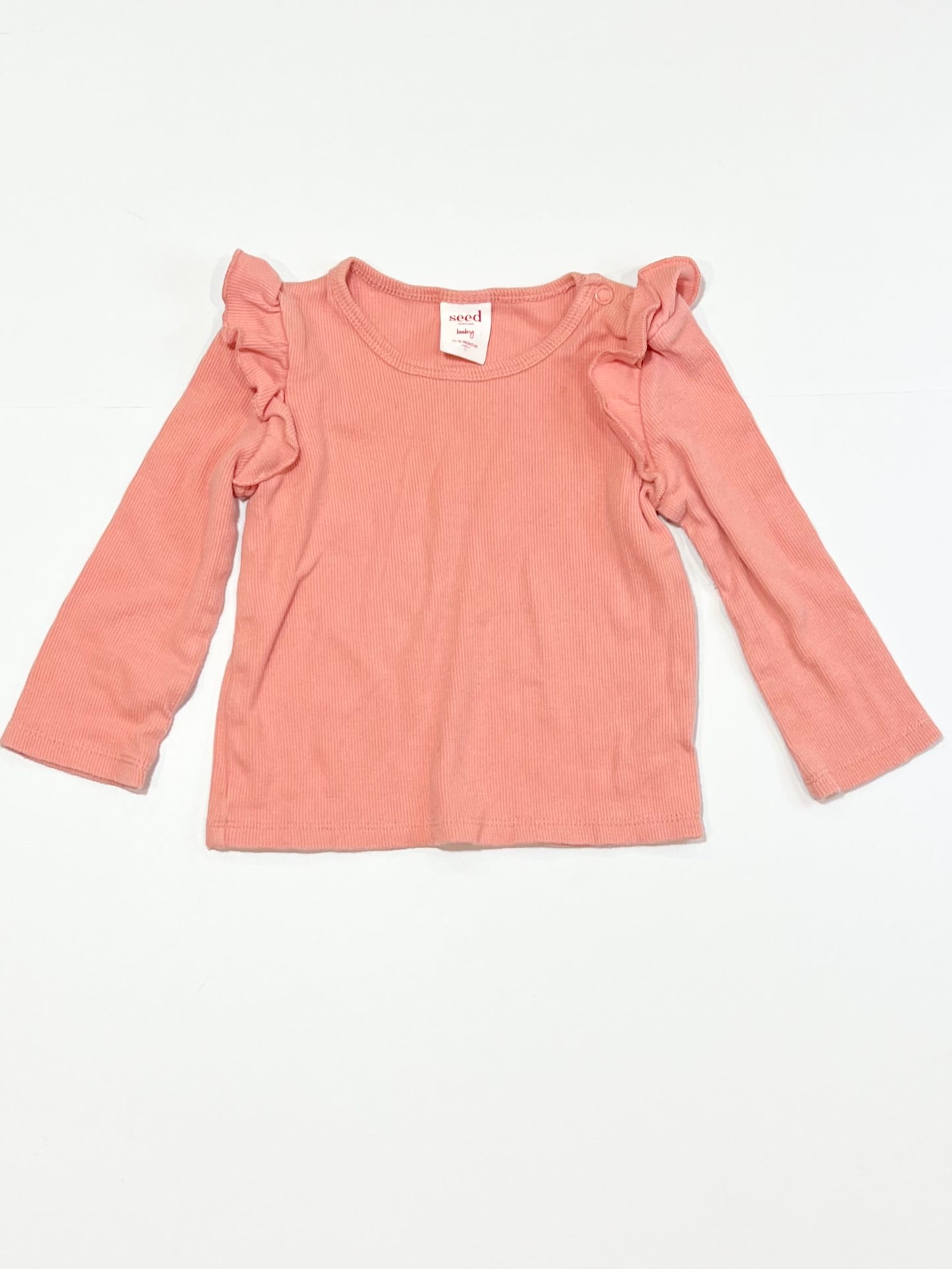 Pink ribbed top - Size 1