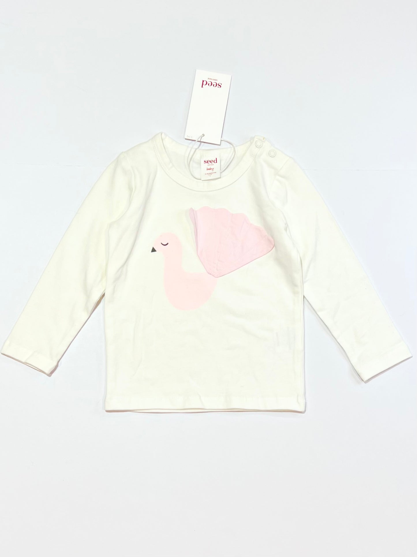 Pink bird top brand new - Size 1