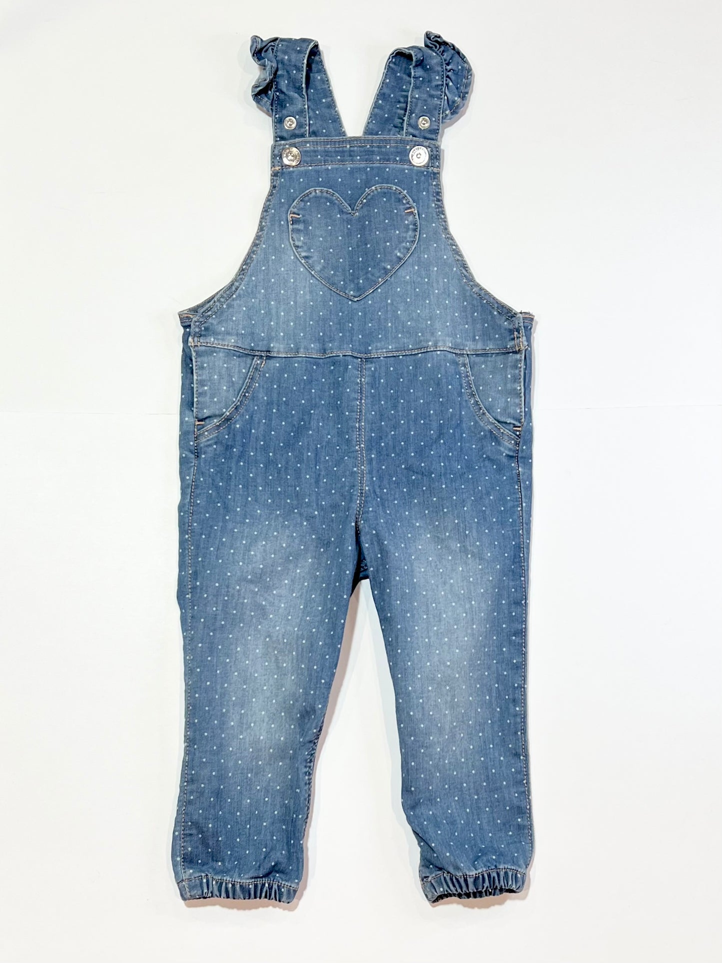 Denim spot overalls - Size 1
