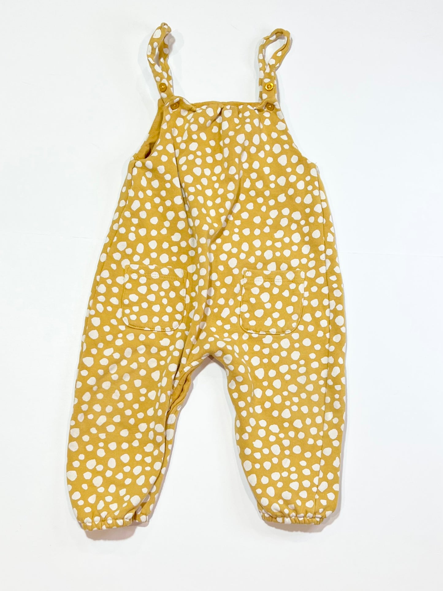 Spotty fleece overalls - Size 1